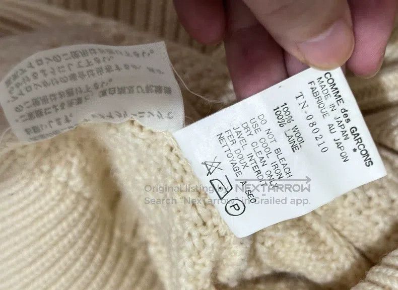 Comme des Garcons Comme Des Garcons Cable-knit wool sweater Size S / US 4 / IT 40 - 6 Thumbnail
