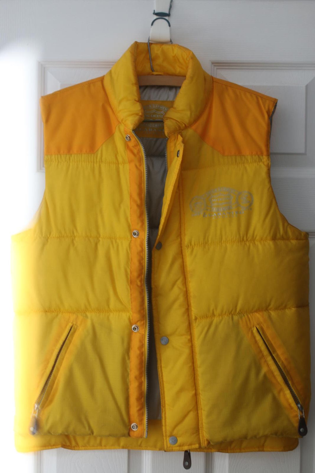 The North Face No Excess Yellow Puffer Vest Union Garment Vintage 90s Mens Size US M / EU 48-50 / 2 - 1 Thumbnail