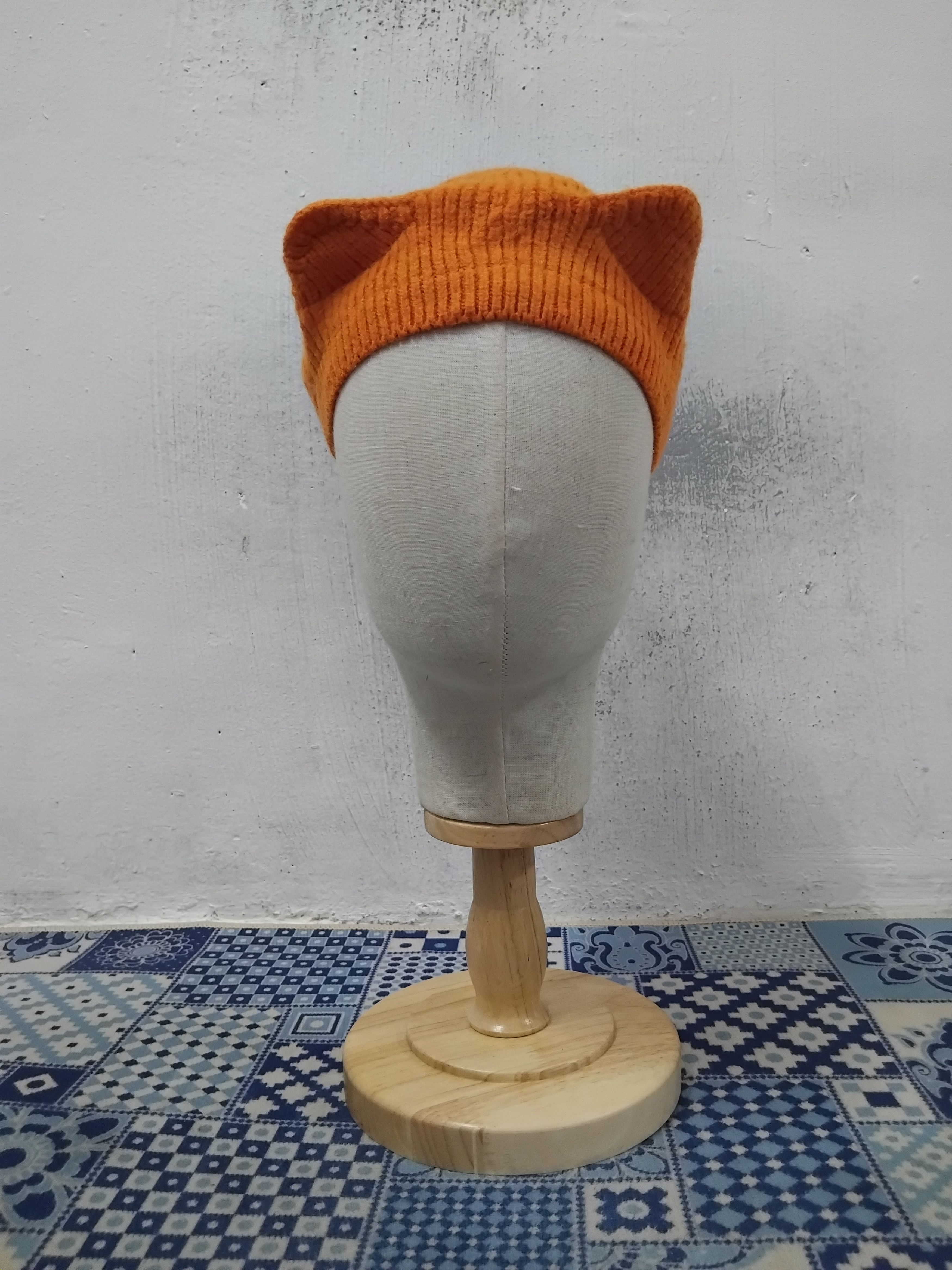 Other 💥Orange colour harajuku Japanese style hat Size ONE SIZE - 3 Thumbnail