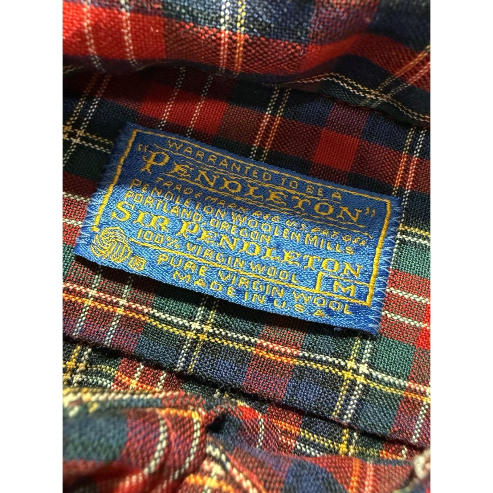 Pendleton Pendleton Button-Up Shirt M Men Red Wool Plaid Vintage No Size US M / EU 48-50 / 2 - 3 Thumbnail
