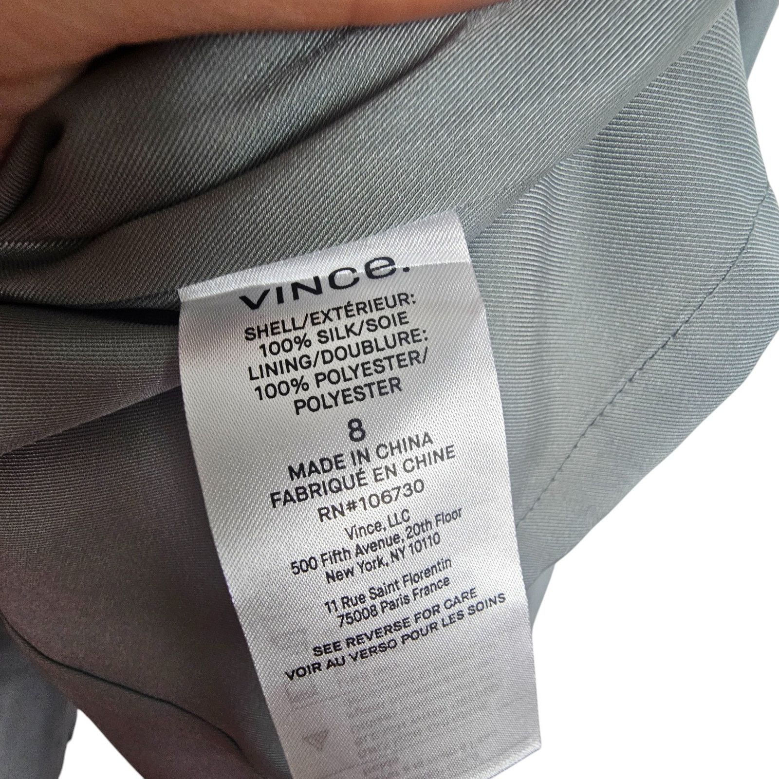 Vince Vince Womens Silk Blazer Double Breasted Size 8 Quiet Luxury Size M / US 6-8 / IT 42-44 - 10 Thumbnail