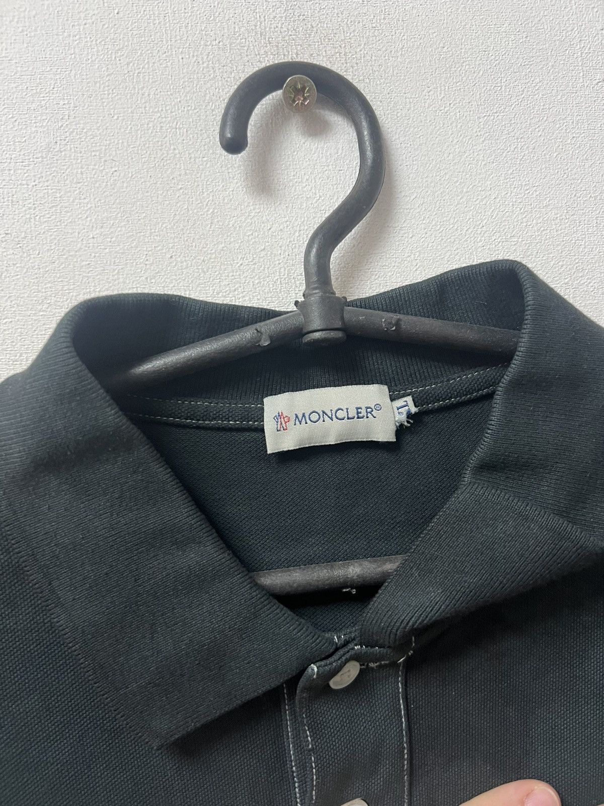 Moncler Moncler Polo T-shirt Big Logo Black Size US XL / EU 56 / 4 - 5 Thumbnail