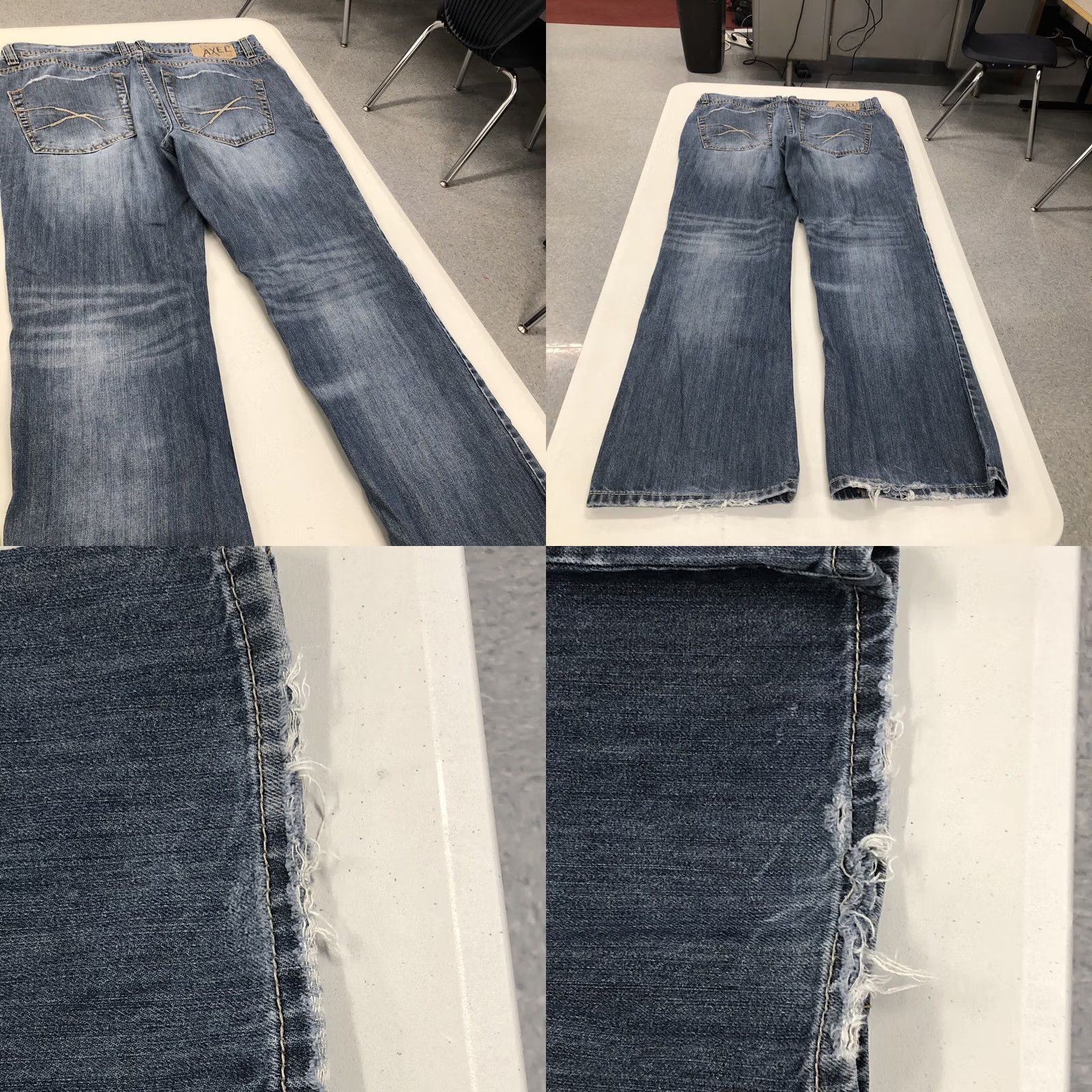 Denime Axel Mens Griswold Slim Straight Leg Denim Jeans Med Wash Size 36x31 Size US 36 / EU 52 - 8 Thumbnail