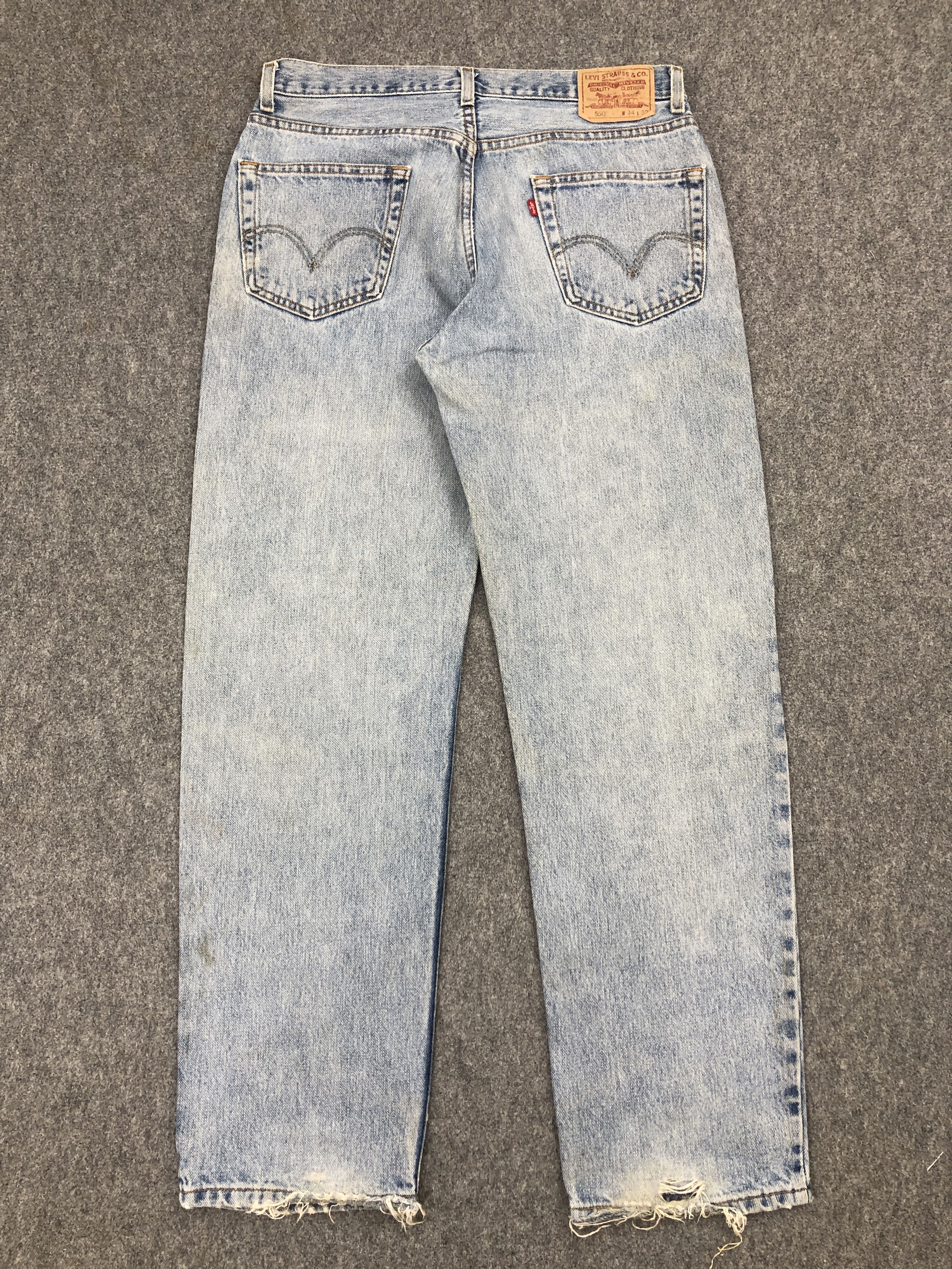 Levi's × Vintage Rusty Vintage Levis 550 Faded Blue Jeans Size US 34 / EU 50 - 3 Thumbnail
