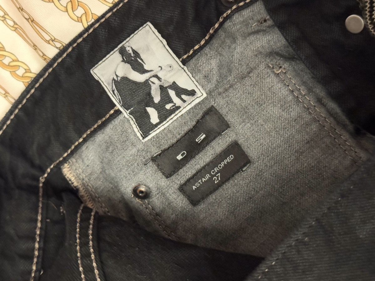 Rick Owens rick owens astair cropped jeans black mat denim 27 Size US 27 - 2 Thumbnail