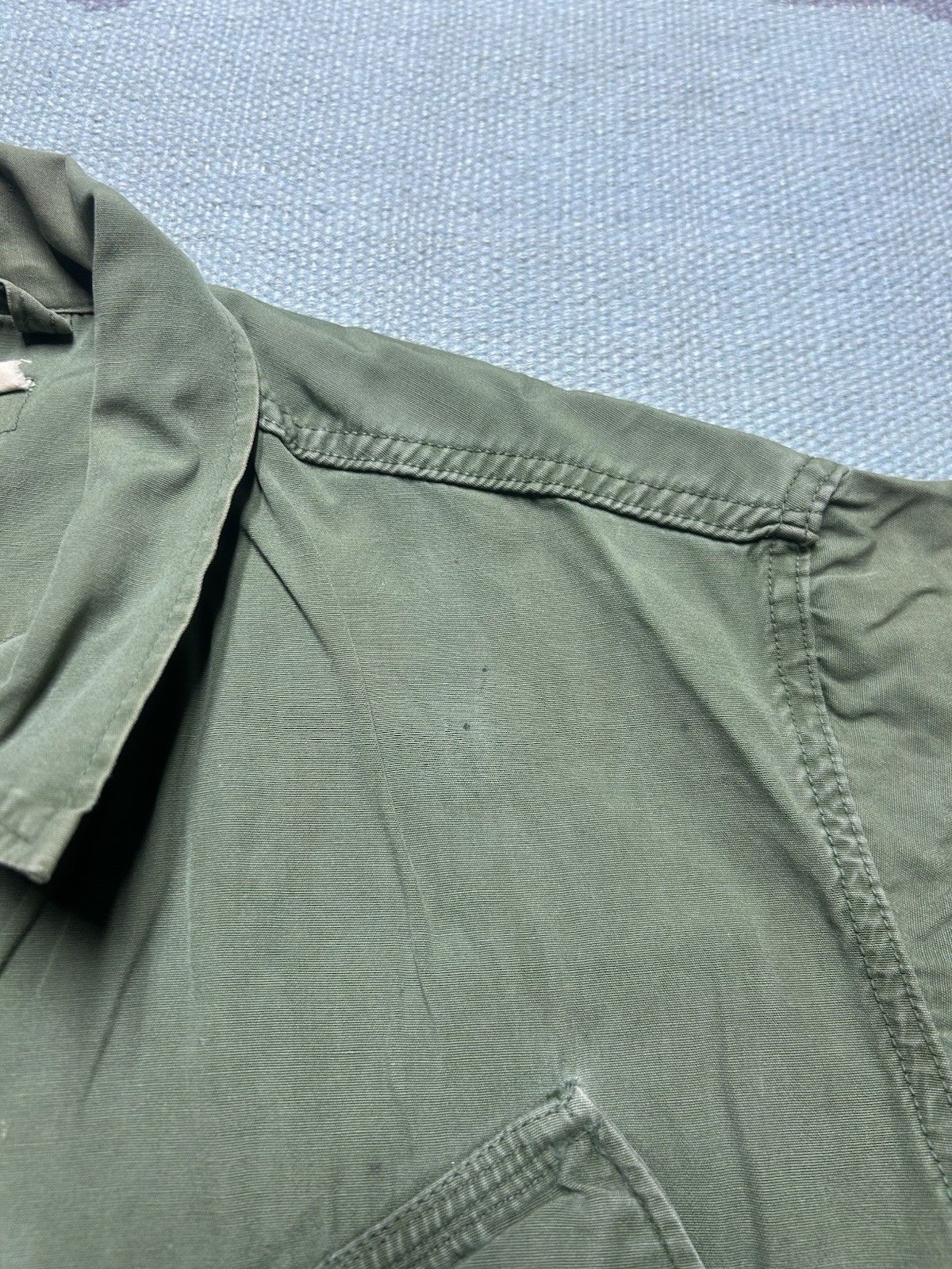 Vintage 60s OG 107 slant pocket shirt non ripstop poplin Vietnam S Size US S / EU 44-46 / 1 - 10 Thumbnail