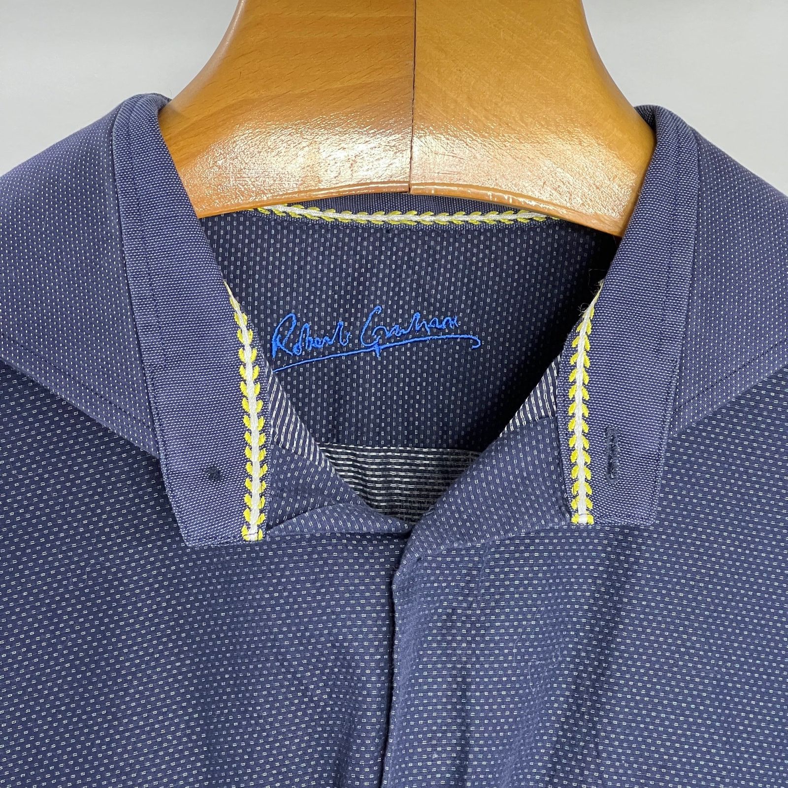 Robert Graham Robert Graham Men's Long Sleeve Blue Shirt US Size XL EU/46 Size US XL / EU 56 / 4 - 5 Thumbnail