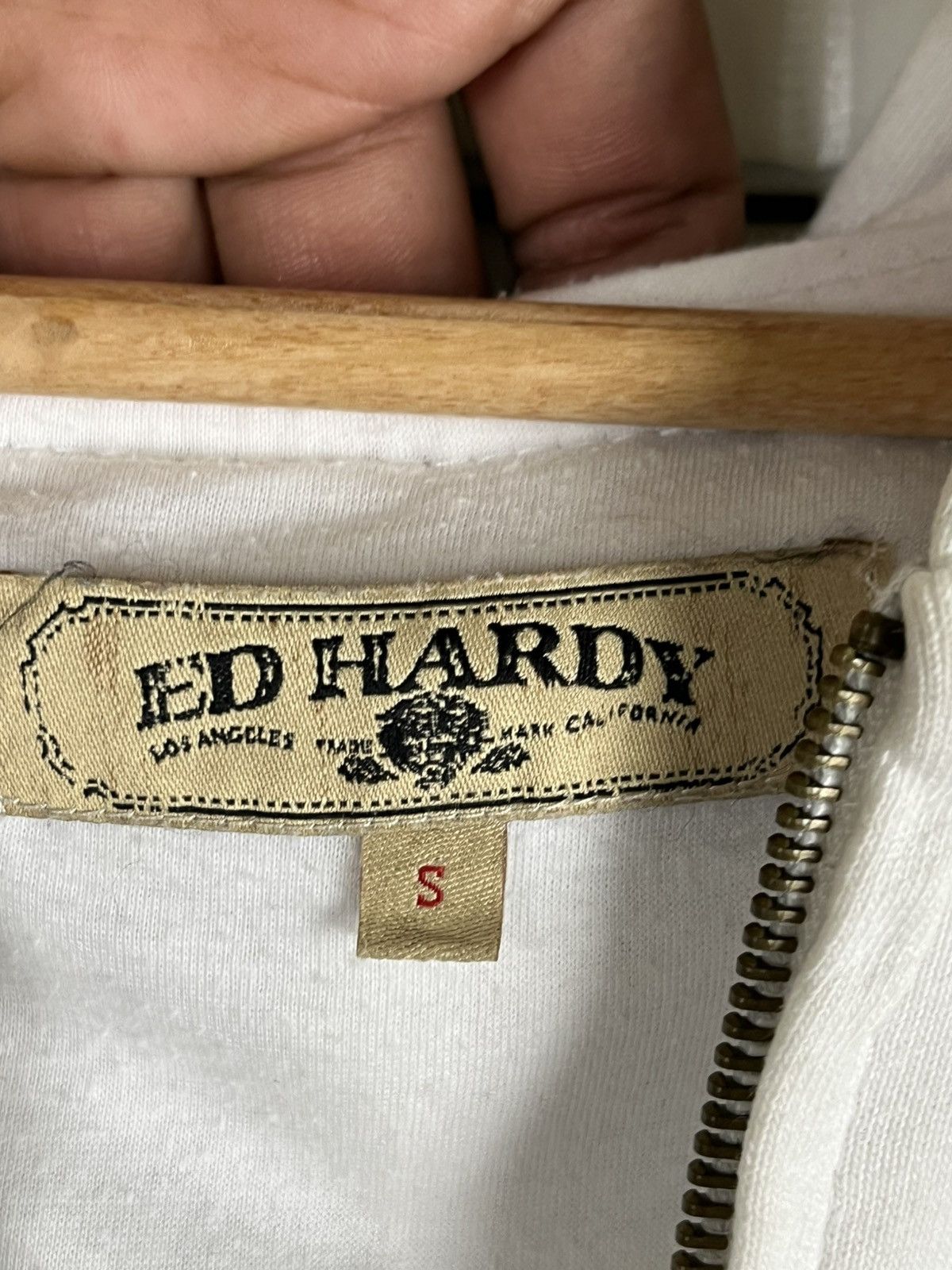 Ed Hardy × Vintage Vtg Ed Hardy Hoodie Zip Up Size US S / EU 44-46 / 1 - 12 Thumbnail