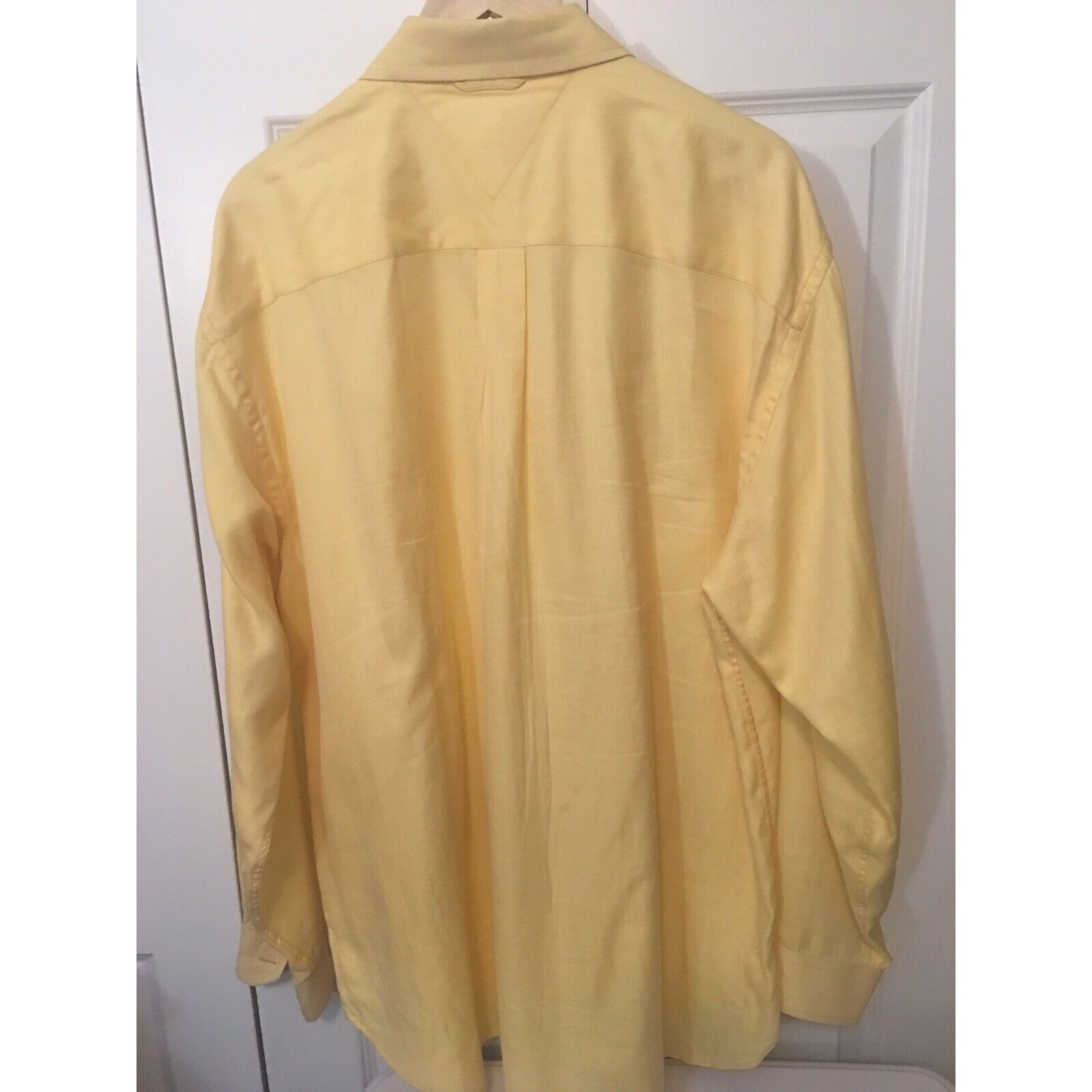 Tommy Hilfiger Tommy Hilfiger "80's 2 PLY Fabric Cotton" Yellow Button Fron Size US XL / EU 56 / 4 - 8 Thumbnail