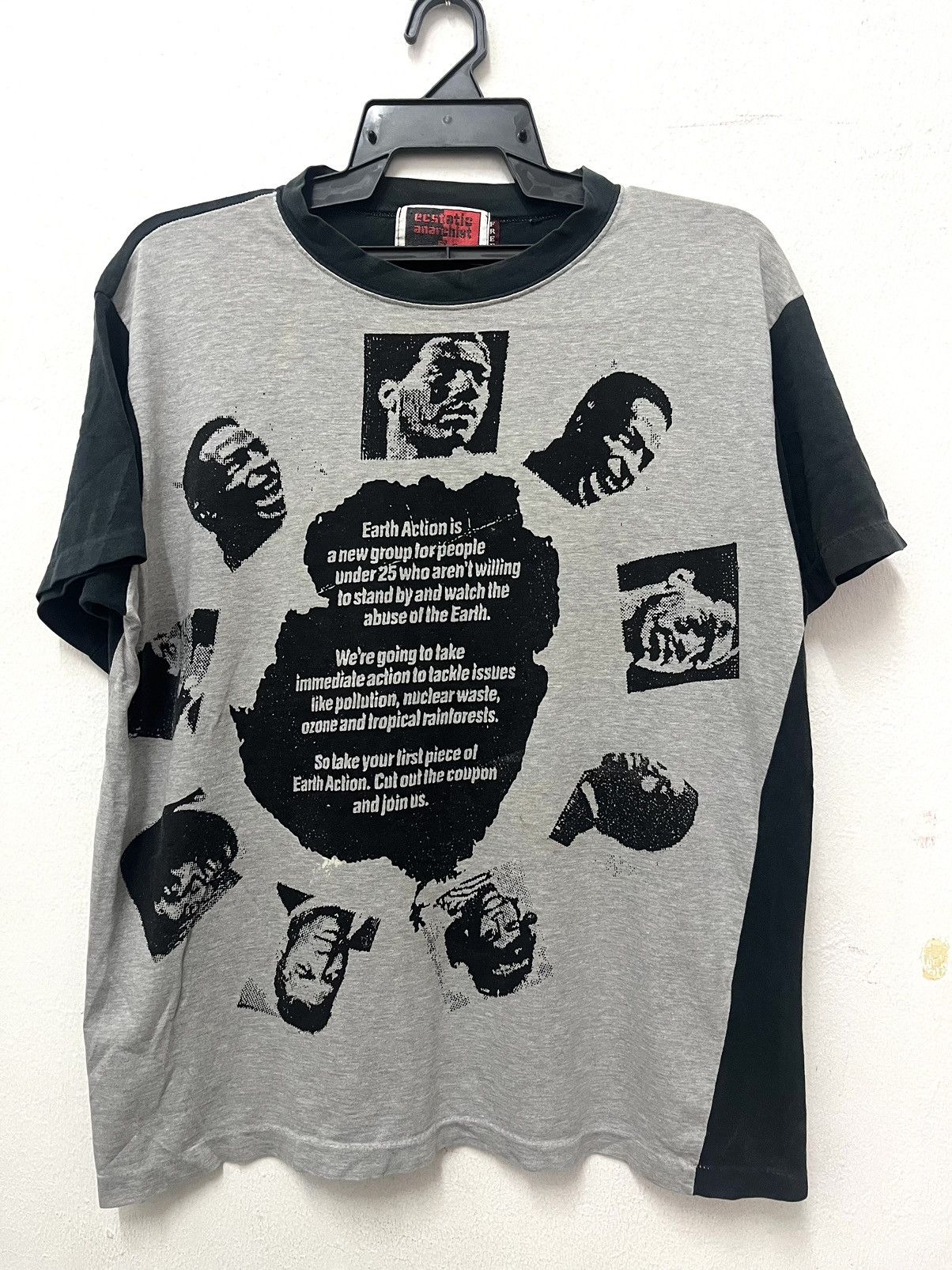 Vintage Vintage 90’s Ecstatic Anarchist Tee Size US L / EU 52-54 / 3 - 1 Thumbnail