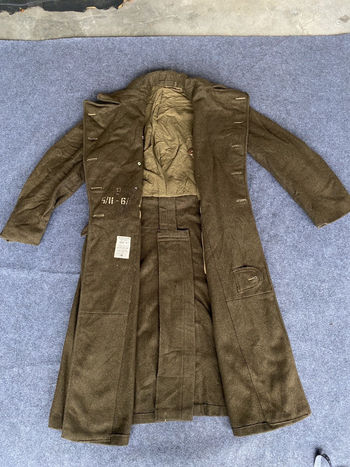 Vintage Vintage 50s army greatcoat dismounted Size US M / EU 48-50 / 2 - 15 Thumbnail
