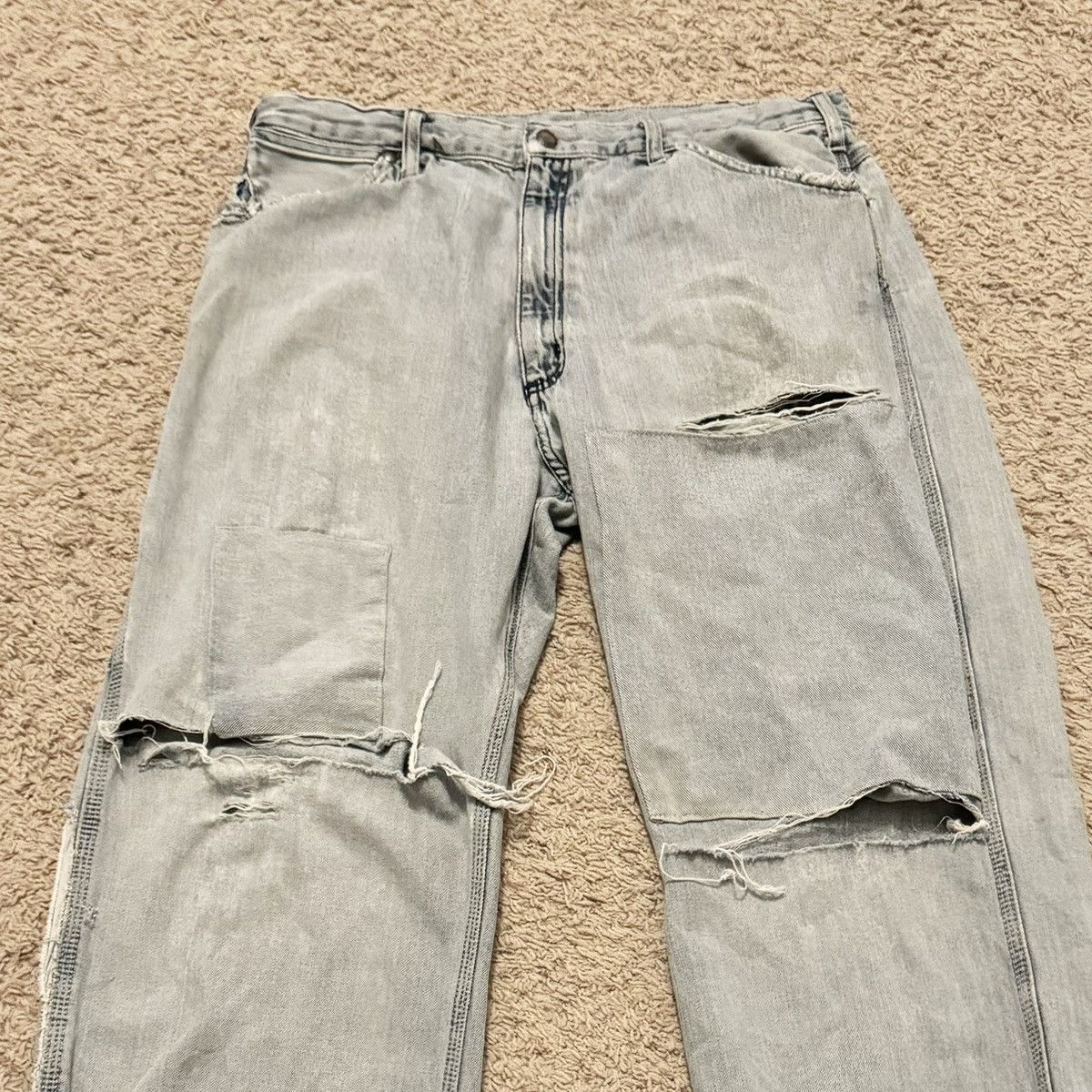 Vintage VINTAGE THRASHED BAGGY POLO CARPENTER JEANS! Size US 34 / EU 50 - 2 Thumbnail
