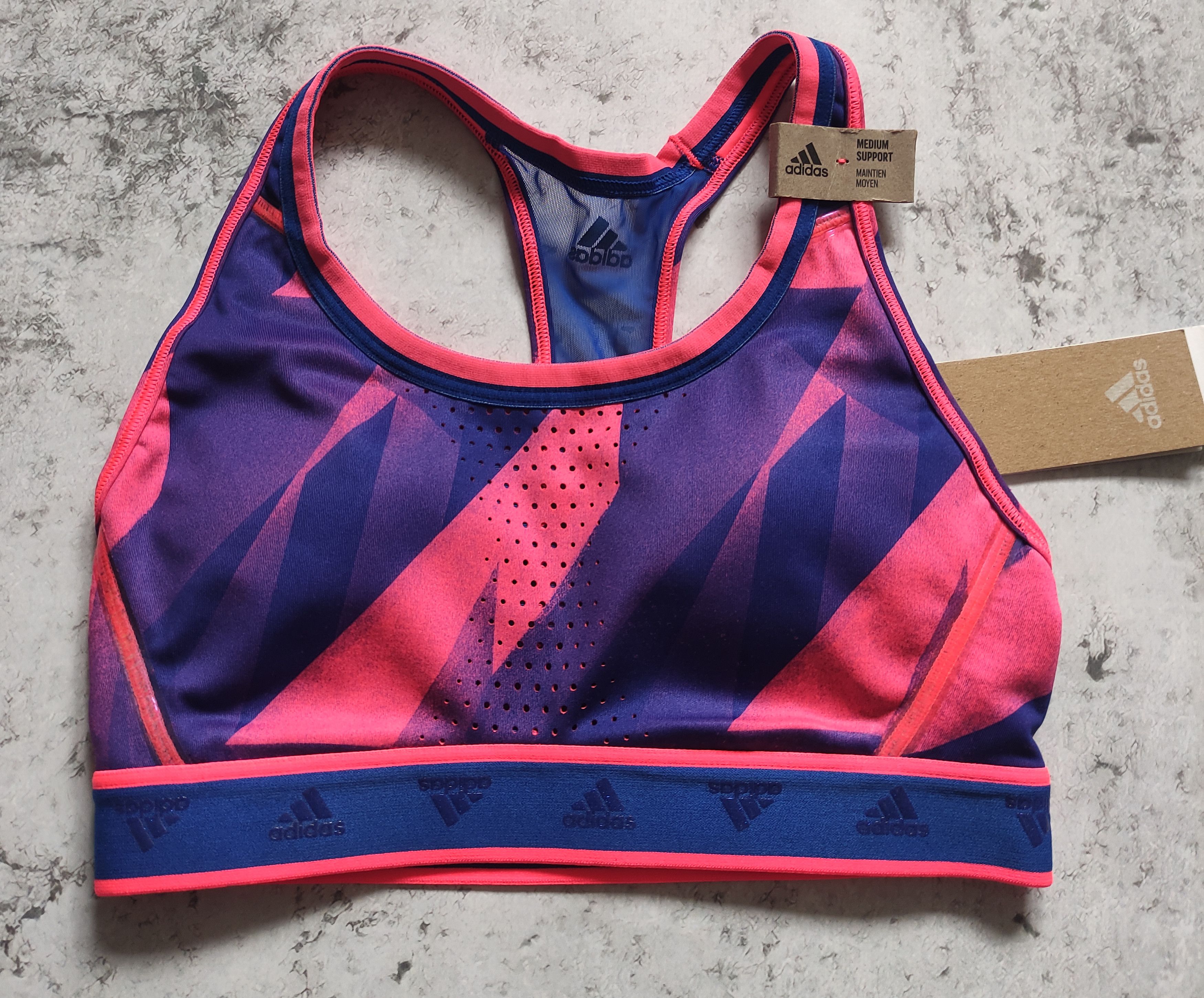 Adidas adidas Women's Dont Rest Alphaskin Q1 Print Bra FT3127 XS Size XS / US 0-2 / IT 36-38 - 2 Thumbnail