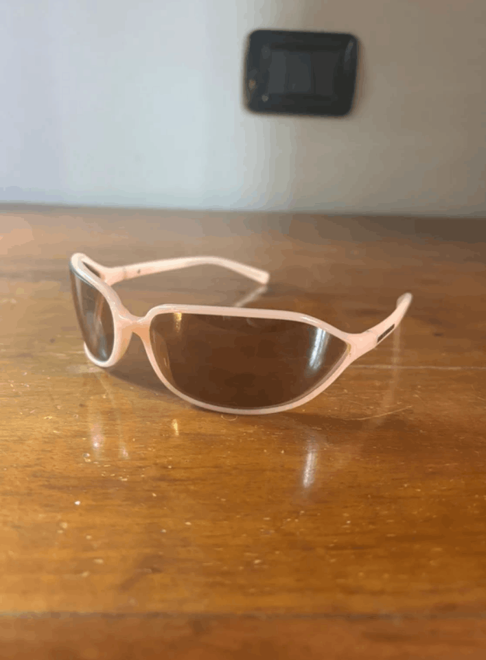 Prada PRADA Sunglasses Flame 2004 Star Fire Rectangle Wrap Shield Size ONE SIZE - 1 Thumbnail