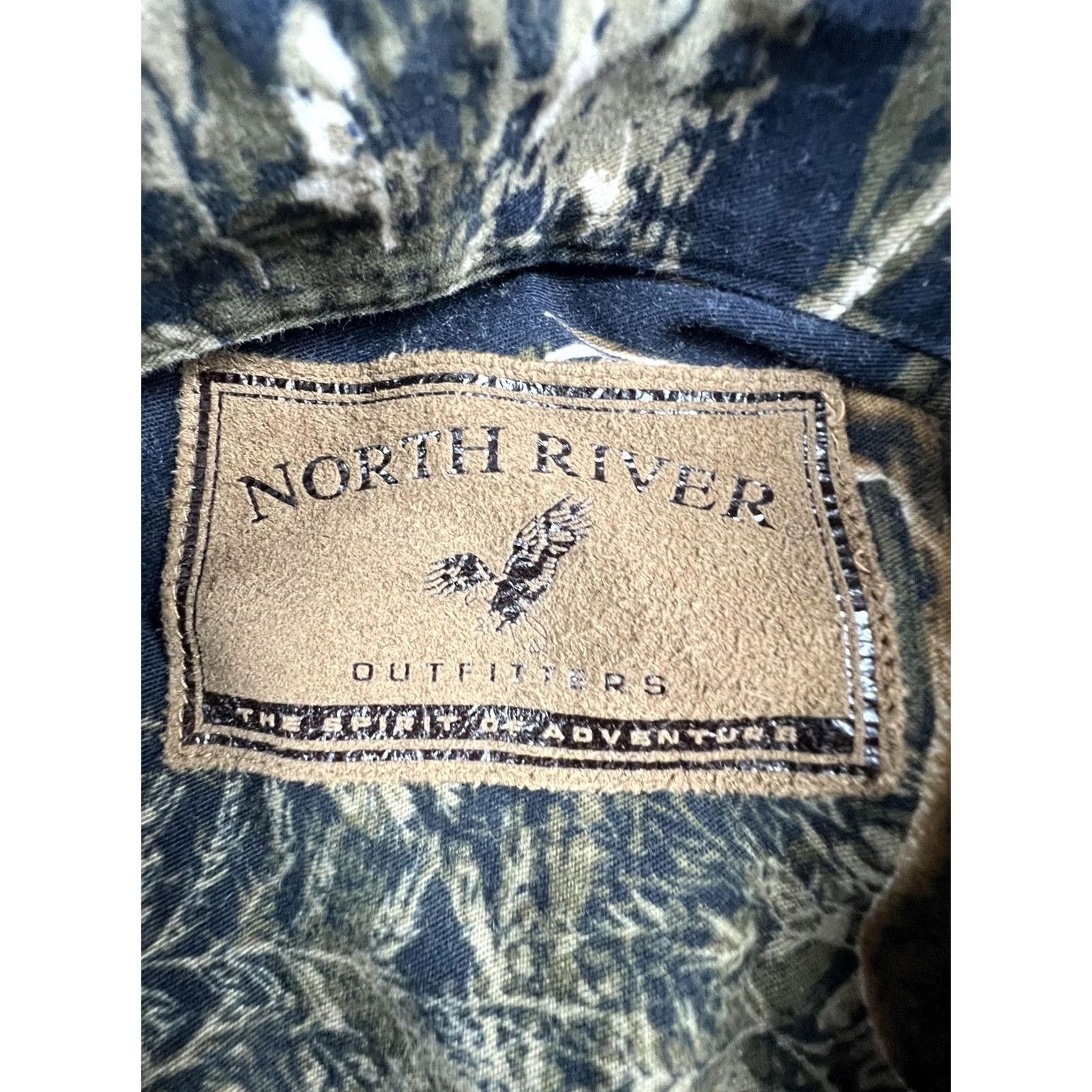 Vintage VINTAGE North River Shirt Mens XL Camo Brown Deer Wildlife Long Sleeve Button Up Heavy Size US XL / EU 56 / 4 - 4 Thumbnail