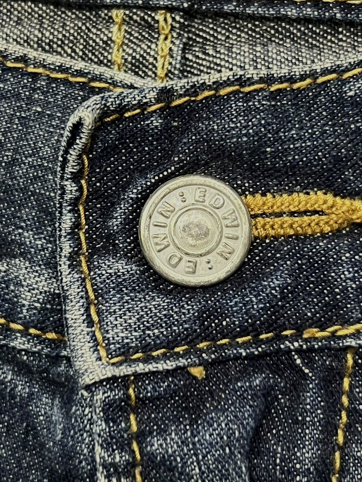 Edwin Flared Vintage Edwin - Faded Wash, Low Rise,Distressed Denim Size 27" / US 4 / IT 40 - 10 Thumbnail