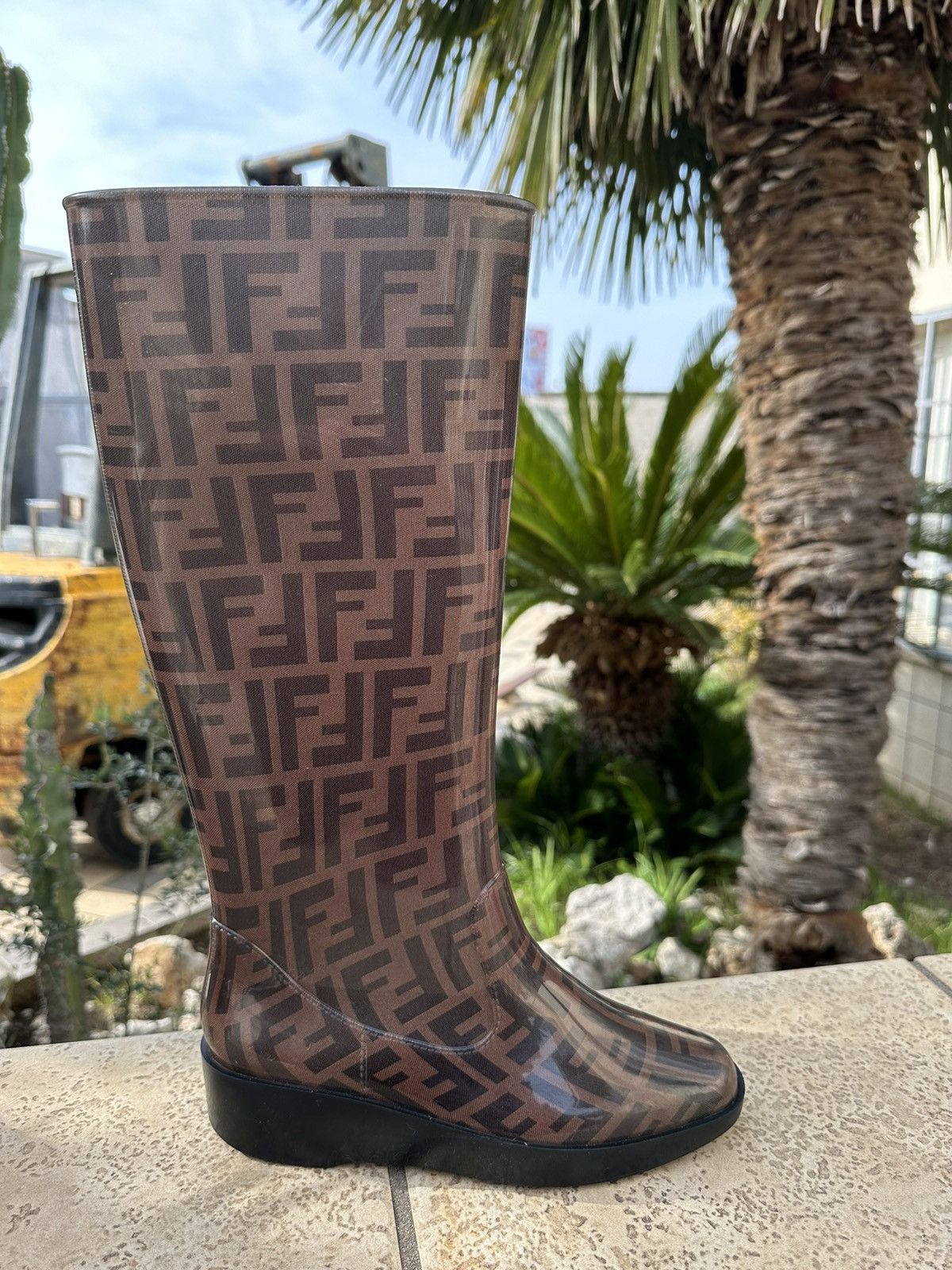 Fendi Fendi Monogram Rain Boots 37 size Size US 7 / IT 37 - 4 Thumbnail