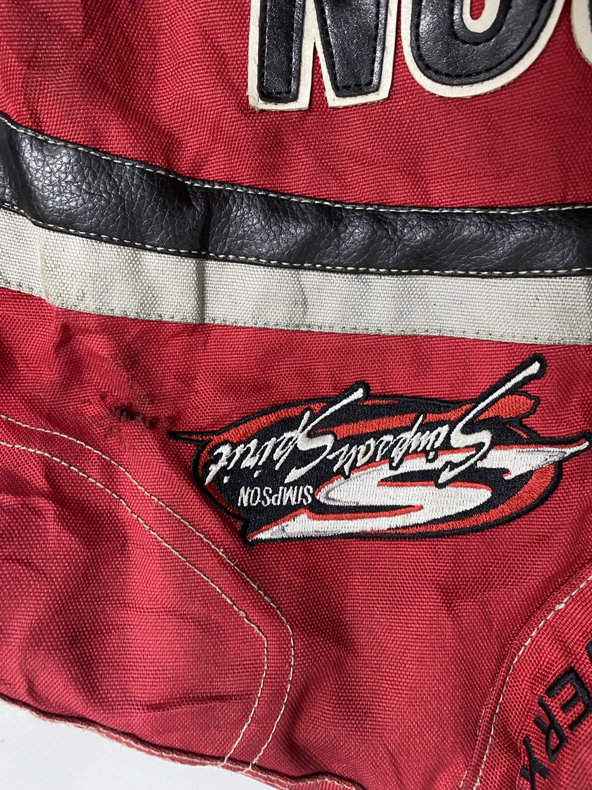 The Simpsons × Vintage Vintage Simpson Racing Usa Club biker Jacket Size US L / EU 52-54 / 3 - 11 Thumbnail