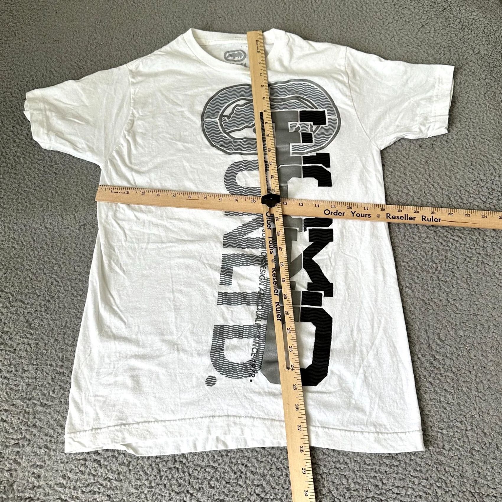 Ecko Unltd. ECKO Shirt Adult Medium White Tee Big Logo Tee Mens Size US M / EU 48-50 / 2 - 7 Thumbnail