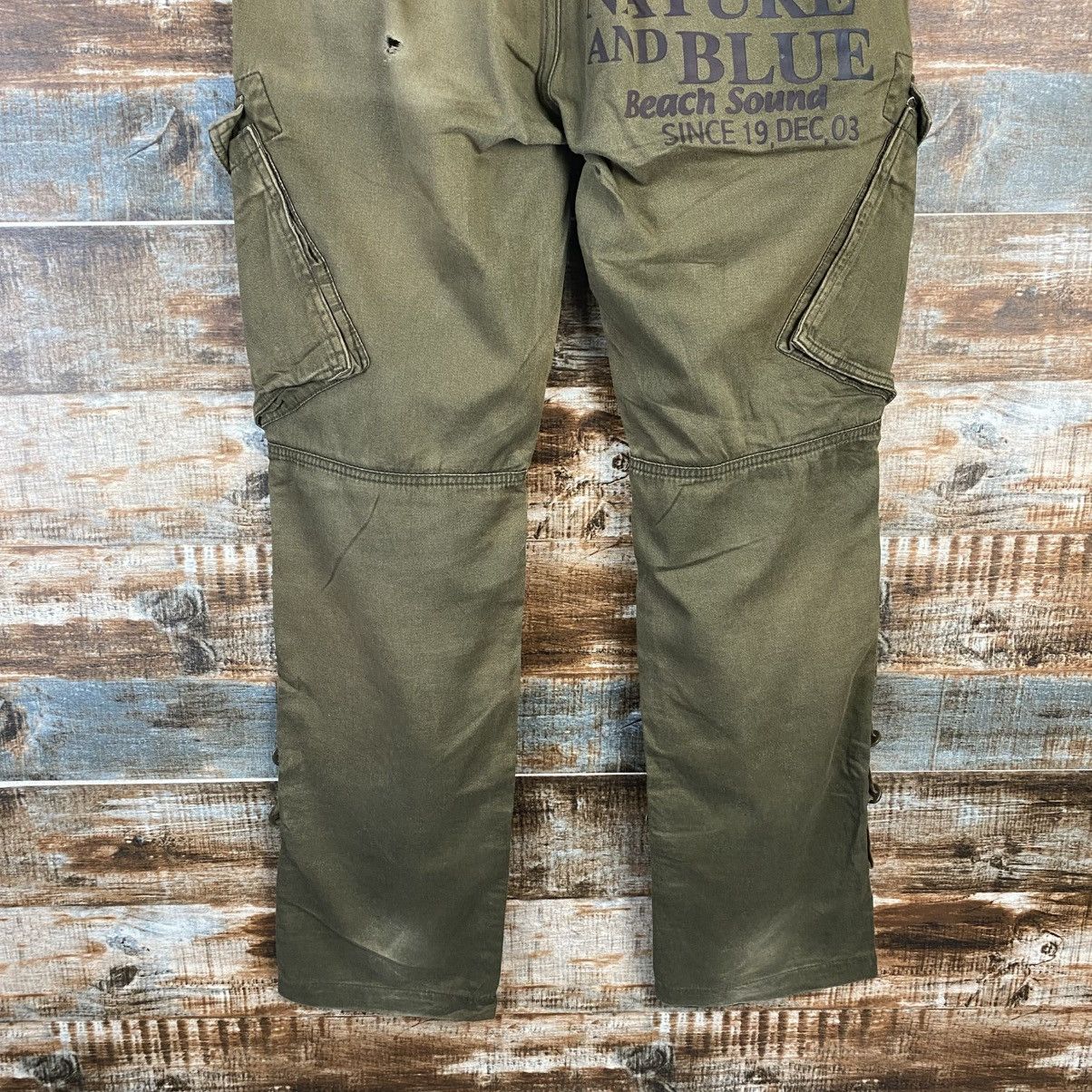 Japanese Brand DL Back Sound Green Cargo Multipocket Pants #C955 Size US 30 / EU 46 - 17 Thumbnail