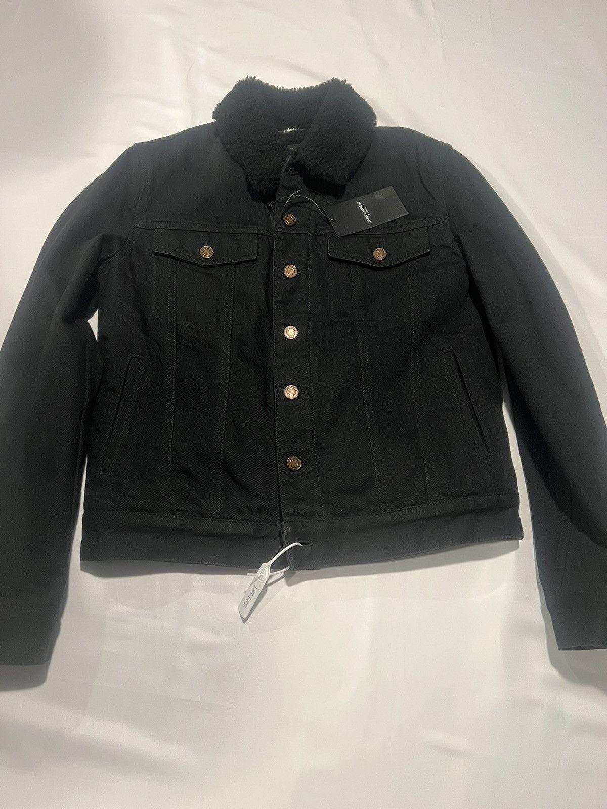 Saint Laurent Paris Saint Laurent men’s denim shearling jacket. M. $2500 Size US M / EU 48-50 / 2 - 1 Thumbnail