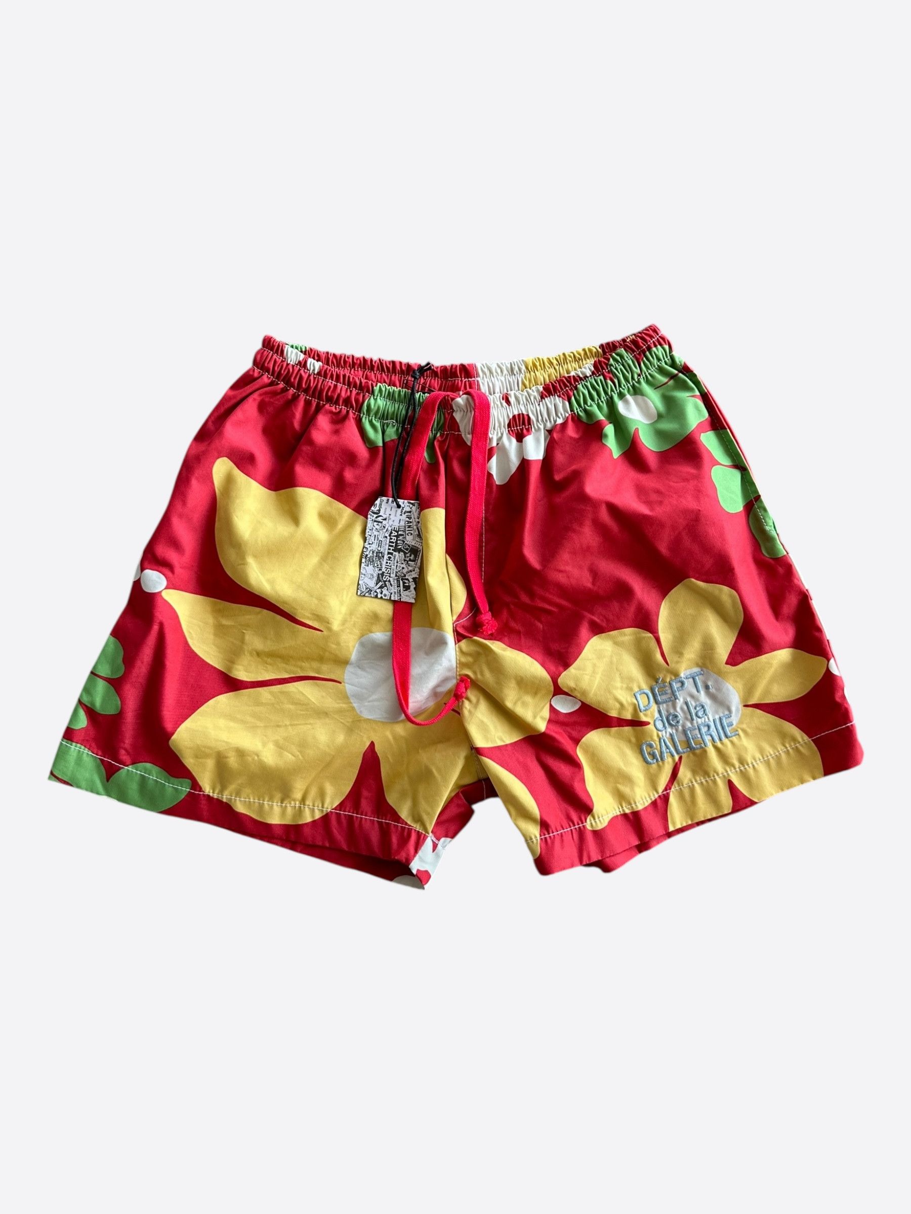Gallery Dept. Gallery Dept Red Floral Zuma Shorts Size US 28 / EU 44 - 1 Thumbnail