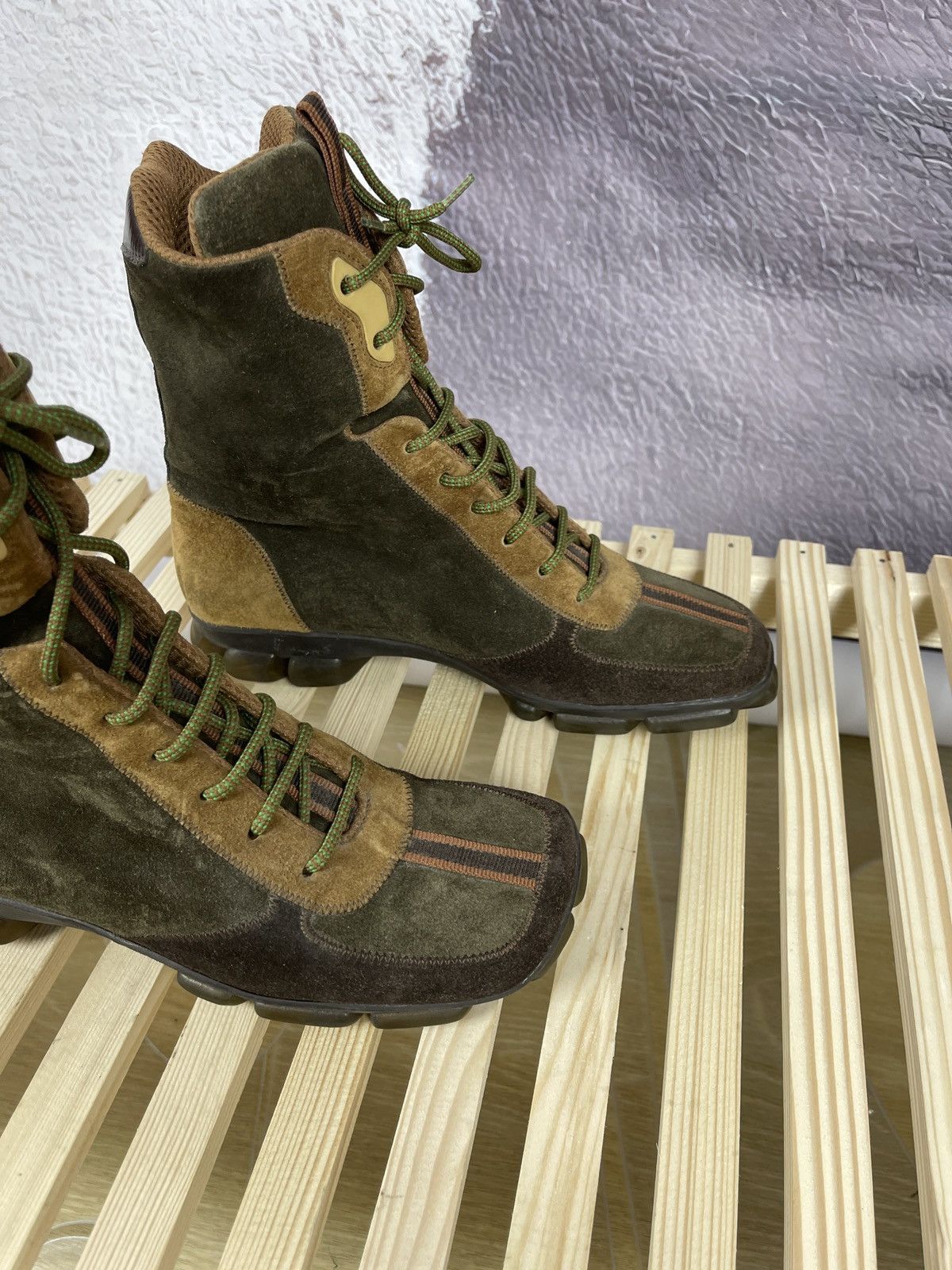 Miu Miu Miu Miu Prada archive leather suede vintage boots sneakers Size US 7 / IT 37 - 4 Thumbnail