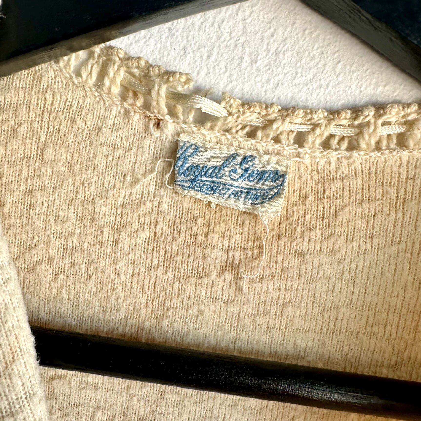 Vintage VINTAGE 1940s Royal Gem Longjohns Underwear Teen Size Chest pit to pit 15 inches Size ONE SIZE - 3 Thumbnail