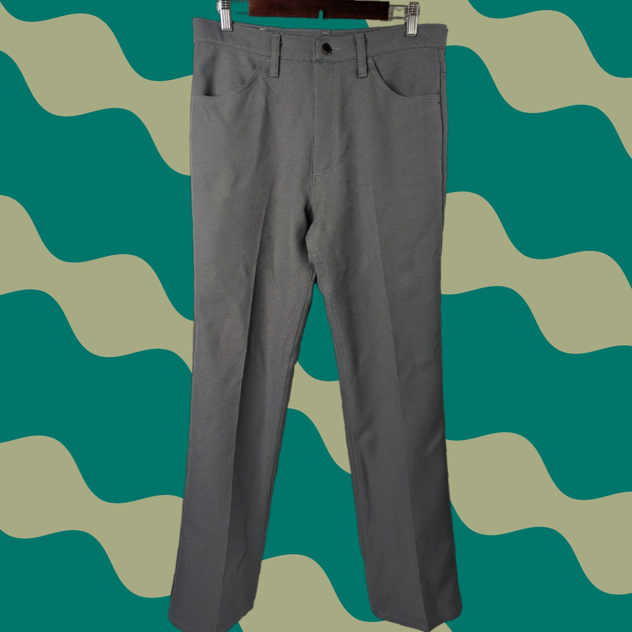 Wrangler VTG Wrangler Pants Mens 38x32 Gray Bootcut Wrangler 82GY USA Made Cowboy 90s Casual Workwear Dress Pants Mens Size US 34 / EU 50 - 1 Thumbnail