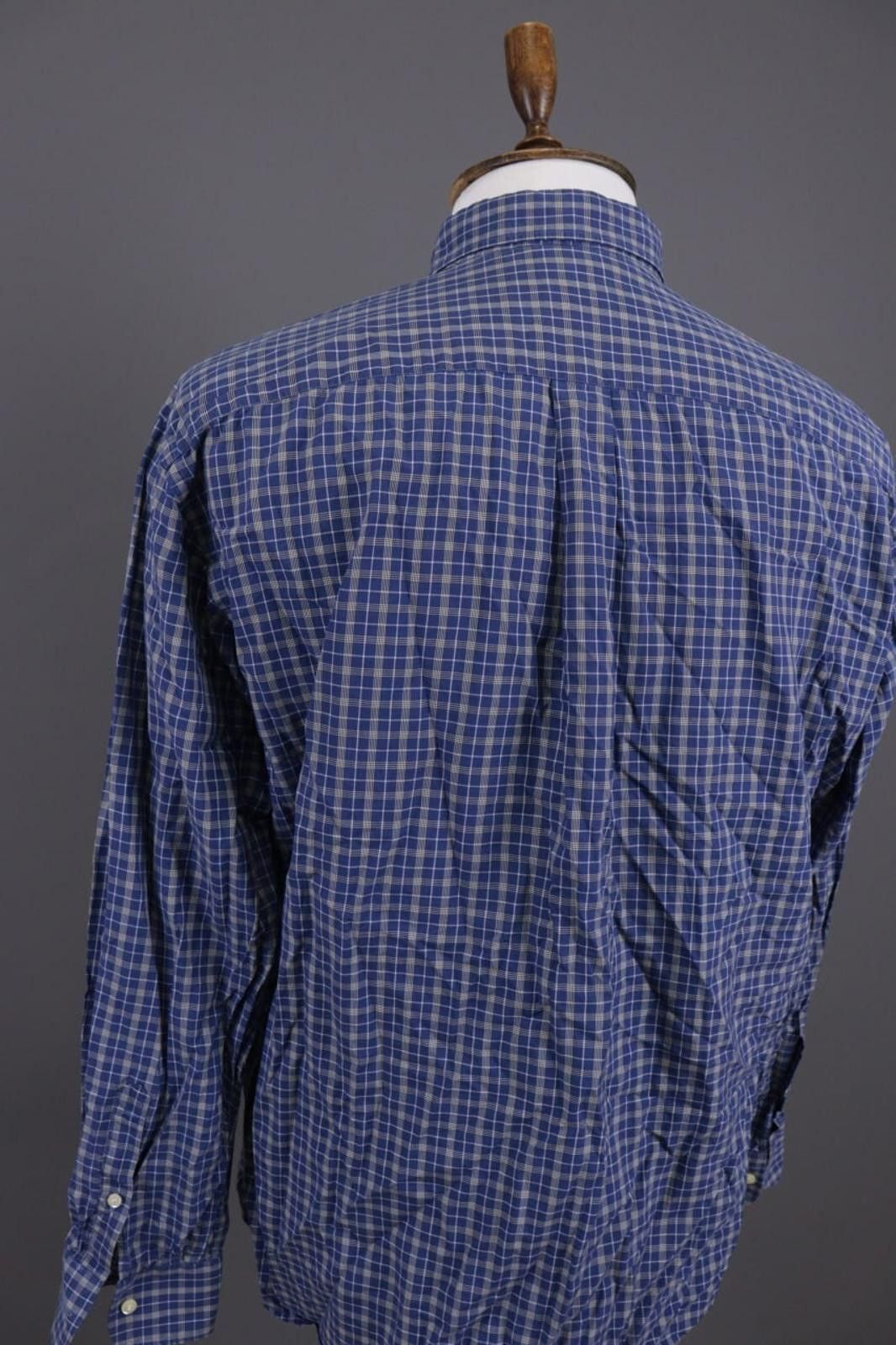 Corneliani Corneliani Blue Check Button Down Shirt Size 42 / 16.5 Size US M / EU 48-50 / 2 - 11 Thumbnail