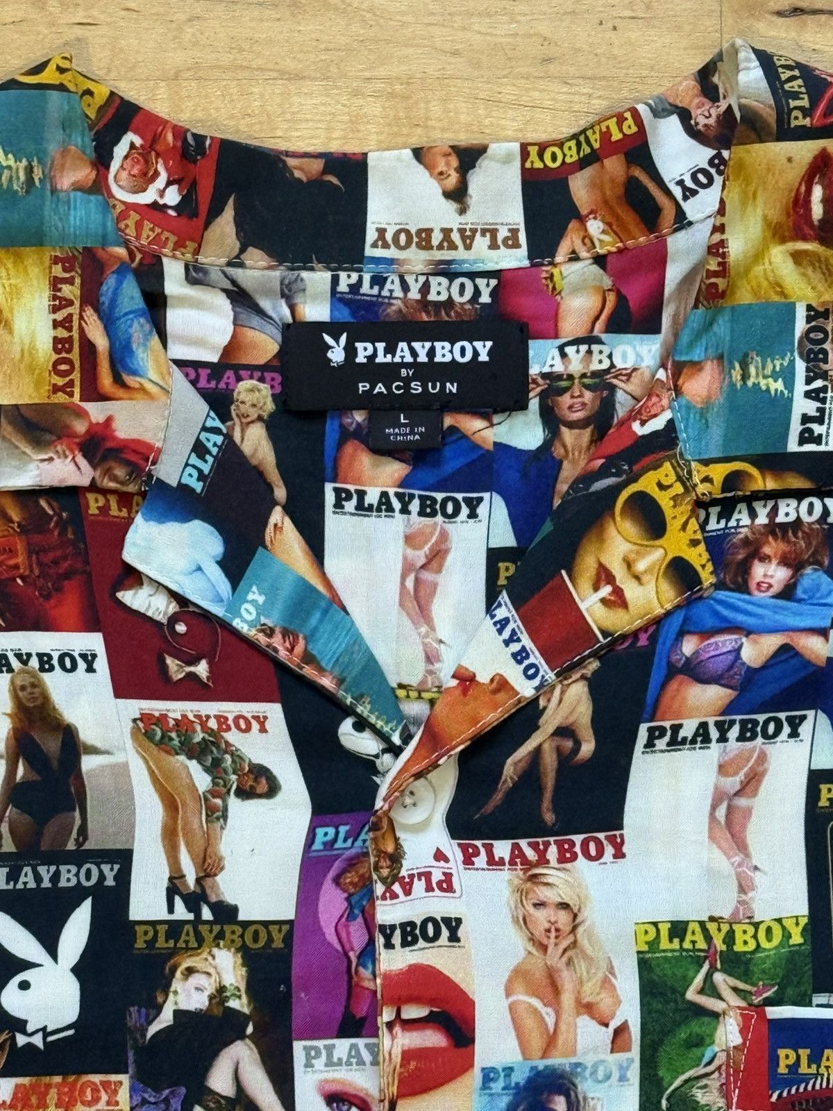 Playboy Playboy Camp Collar Collage Pacsun Shirt Size Large Size US L / EU 52-54 / 3 - 2 Thumbnail