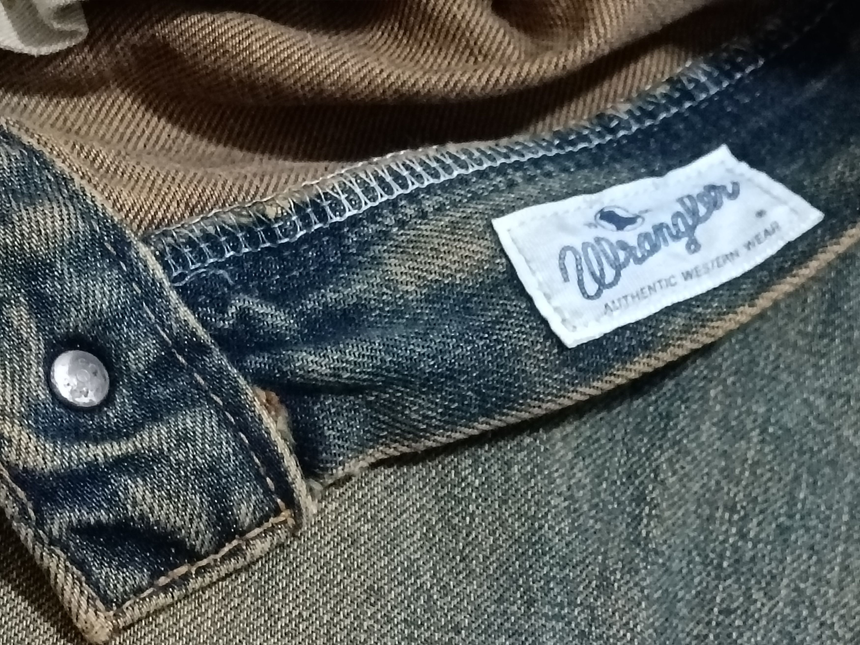 Wrangler VINTAGE WRANGLER BAGGY SELVEDGE MUD WASH JEANS Size US 29 - 4 Thumbnail