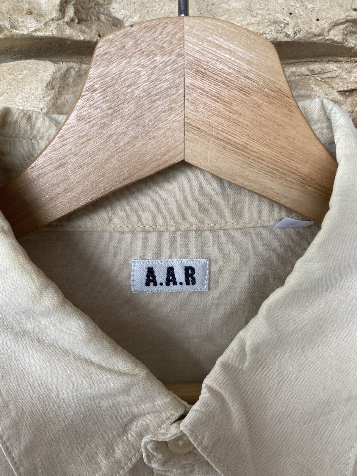 Yohji Yamamoto Vintage A.A.R By Yohji Yamamoto Short Sleeve Button Up Shirt Size US L / EU 52-54 / 3 - 3 Thumbnail