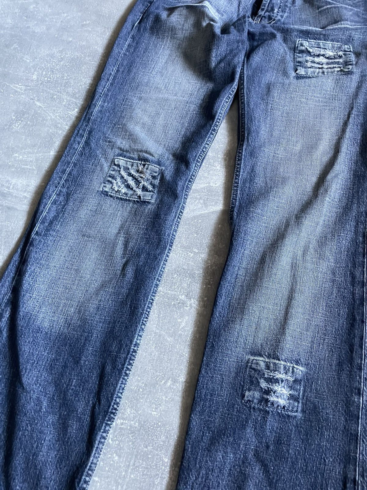 Diesel Vintage Diesel Jeans Distressed Faded Flared Wide Baggy Y2K Size US 33 - 5 Thumbnail