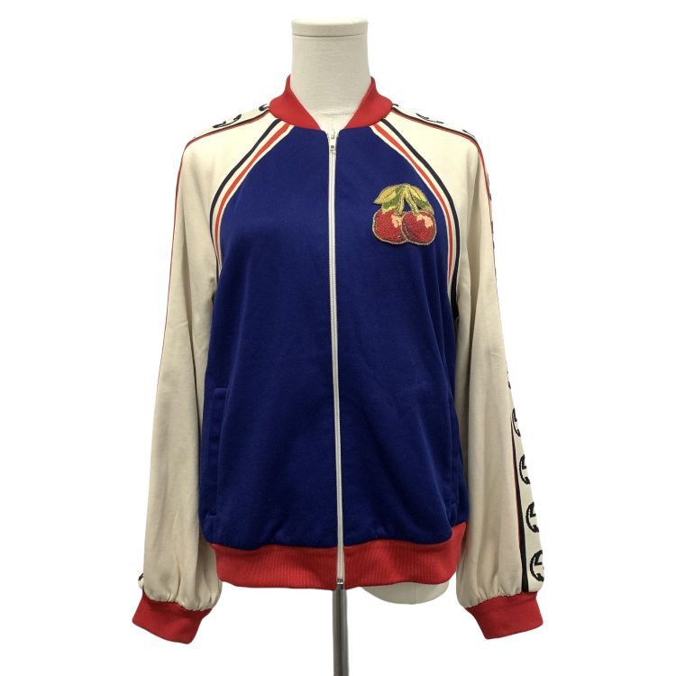 Gucci Gucci Cherry Embroidered Logo Track Jacket Size S Size S / US 4 / IT 40 - 1 Thumbnail
