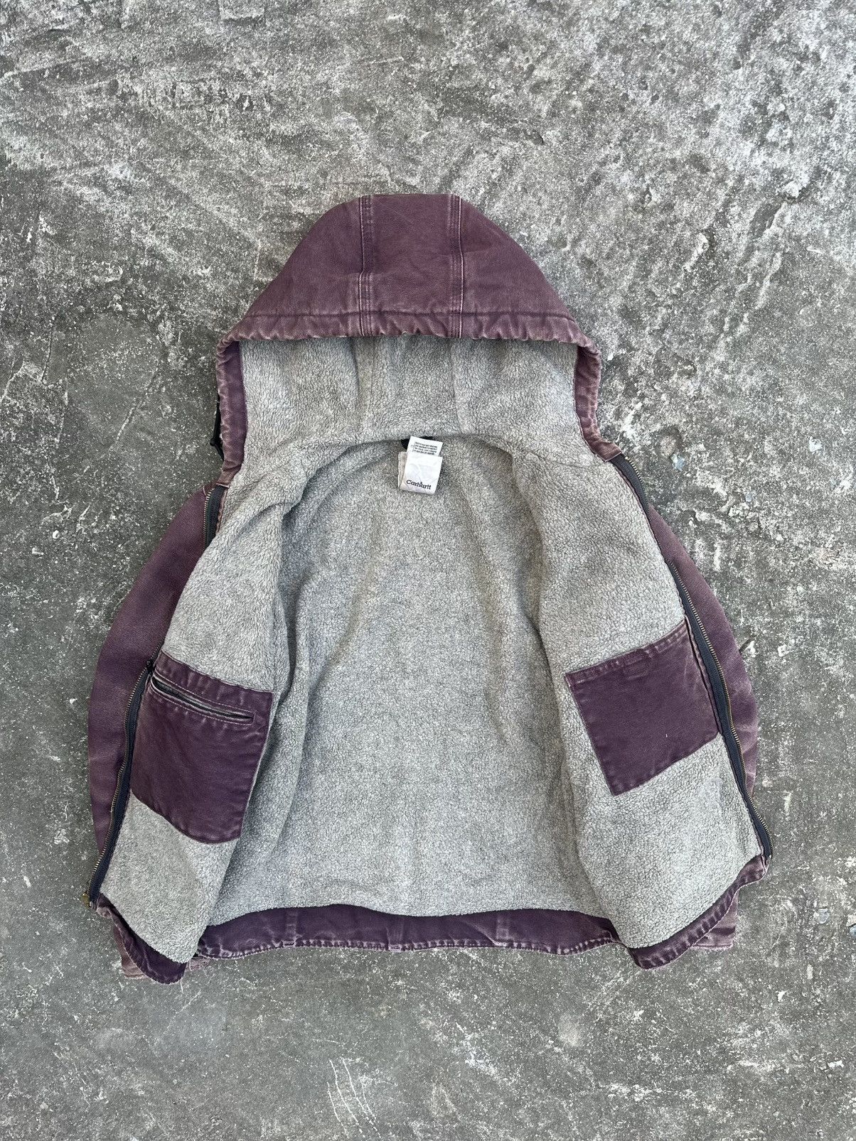 Carhartt Beautiful Faded Purple Vintage Carhartt Hooded Jacket Size US S / EU 44-46 / 1 - 6 Thumbnail