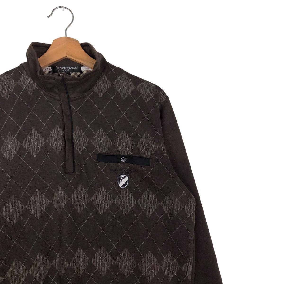 Japanese Brand 🔥Vintage Collar Sweatshirt Sacsny Y’saccs Jpn Tartan Design Size US M / EU 48-50 / 2 - 6 Thumbnail