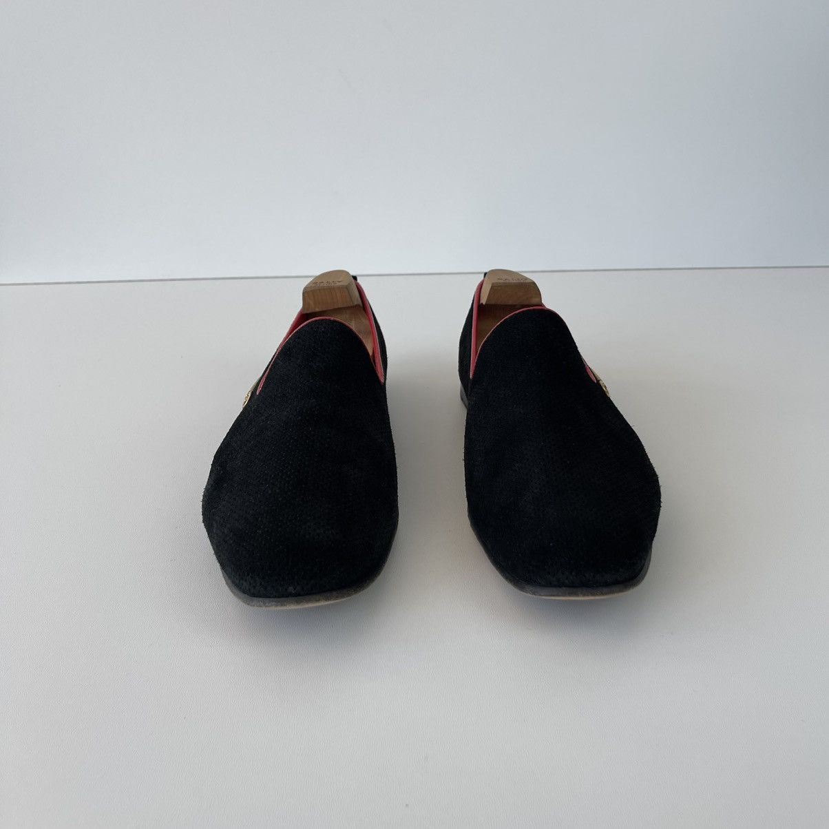 Zilli Zilli Suede Loafers Leather Perforation Shoes Black Rare Size US 11 / EU 44 - 3 Thumbnail