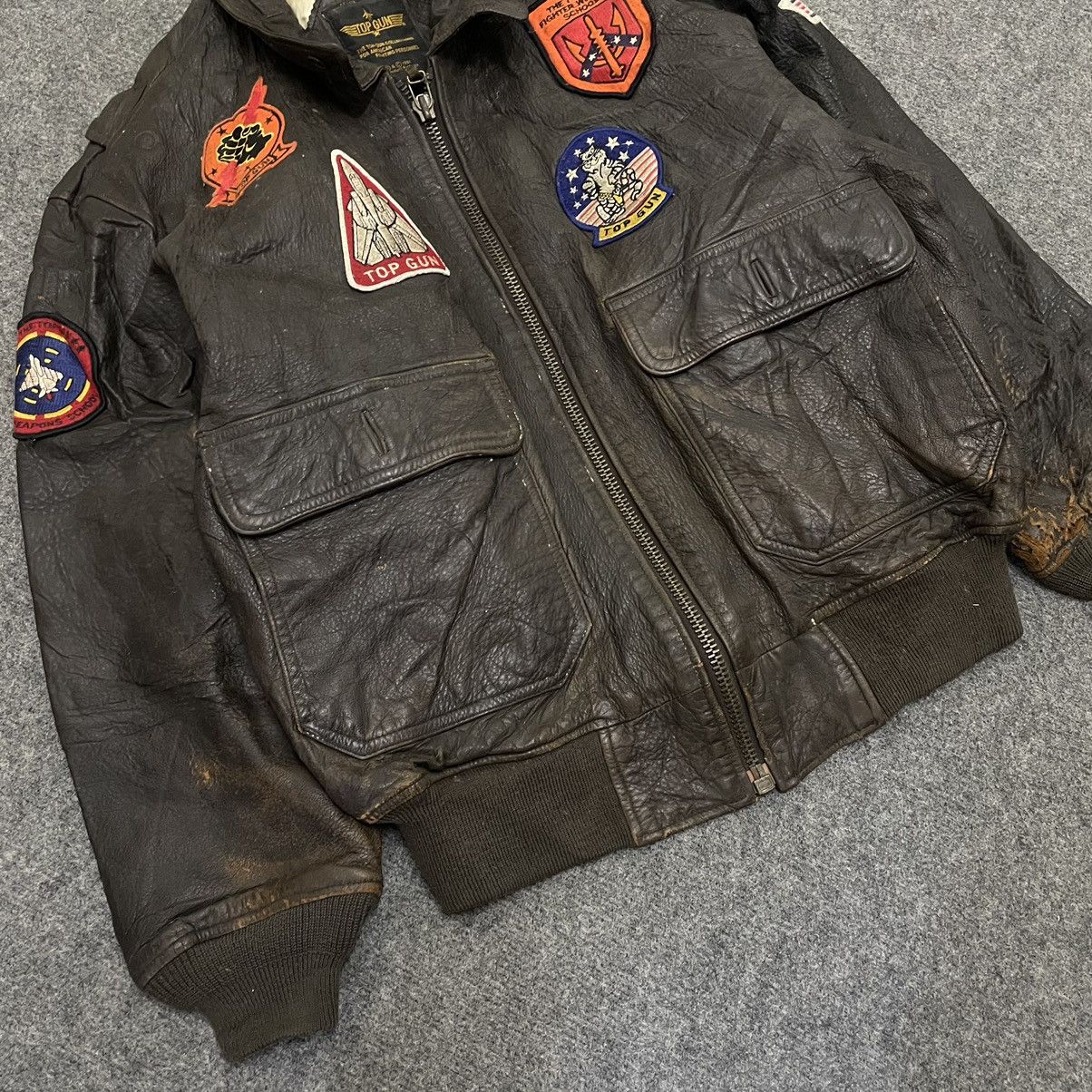 Vintage 1994 Top Gun G-1 Flight Jacket Paramount Pictures Very Rare Size US L / EU 52-54 / 3 - 2 Thumbnail