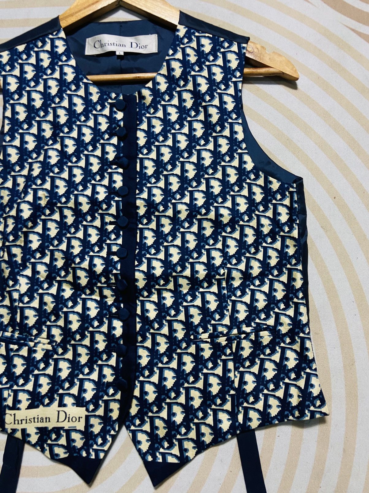 Dior Vintage Christian Dior Monogram Button Up Vest Jacket Size S / US 4 / IT 40 - 7 Thumbnail