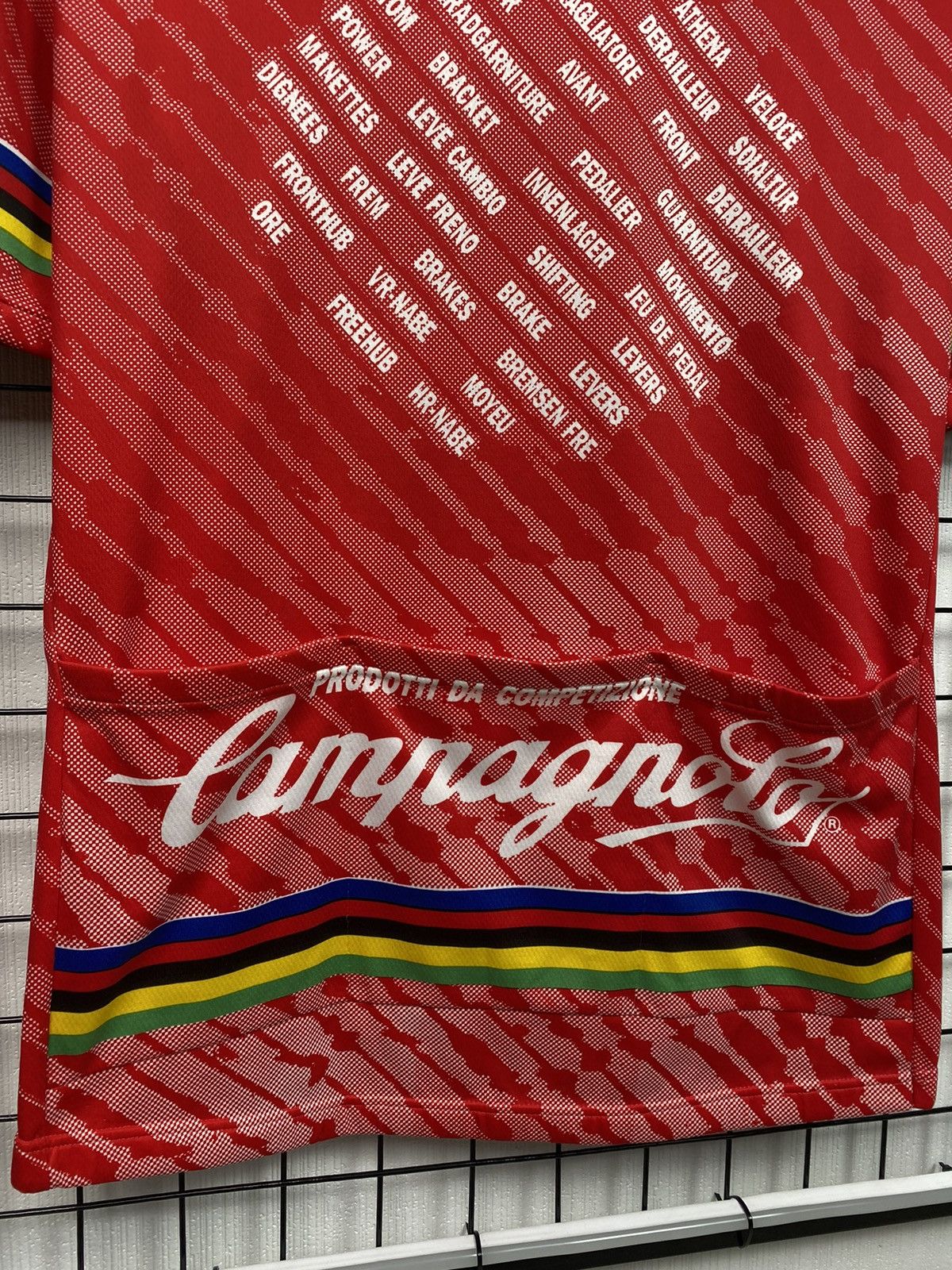 Bicycle × Vintage Campagnolo Giordana Team Cycle Jersey Men XL Red Tournament Size US XL / EU 56 / 4 - 14 Thumbnail