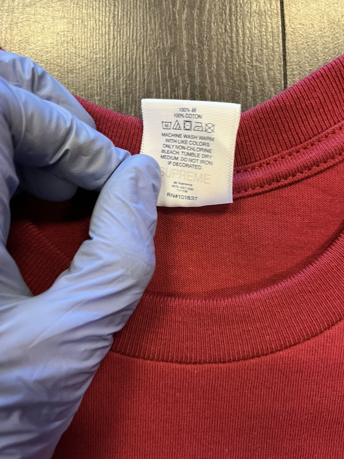 Supreme Supreme Backwards Tee Size US L / EU 52-54 / 3 - 4 Thumbnail