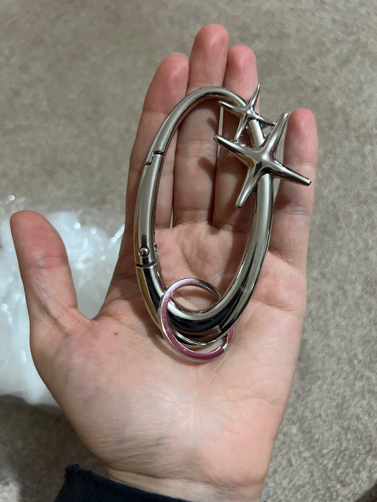 Vintage Y2K Star Oval Keychain Size ONE SIZE - 3 Thumbnail