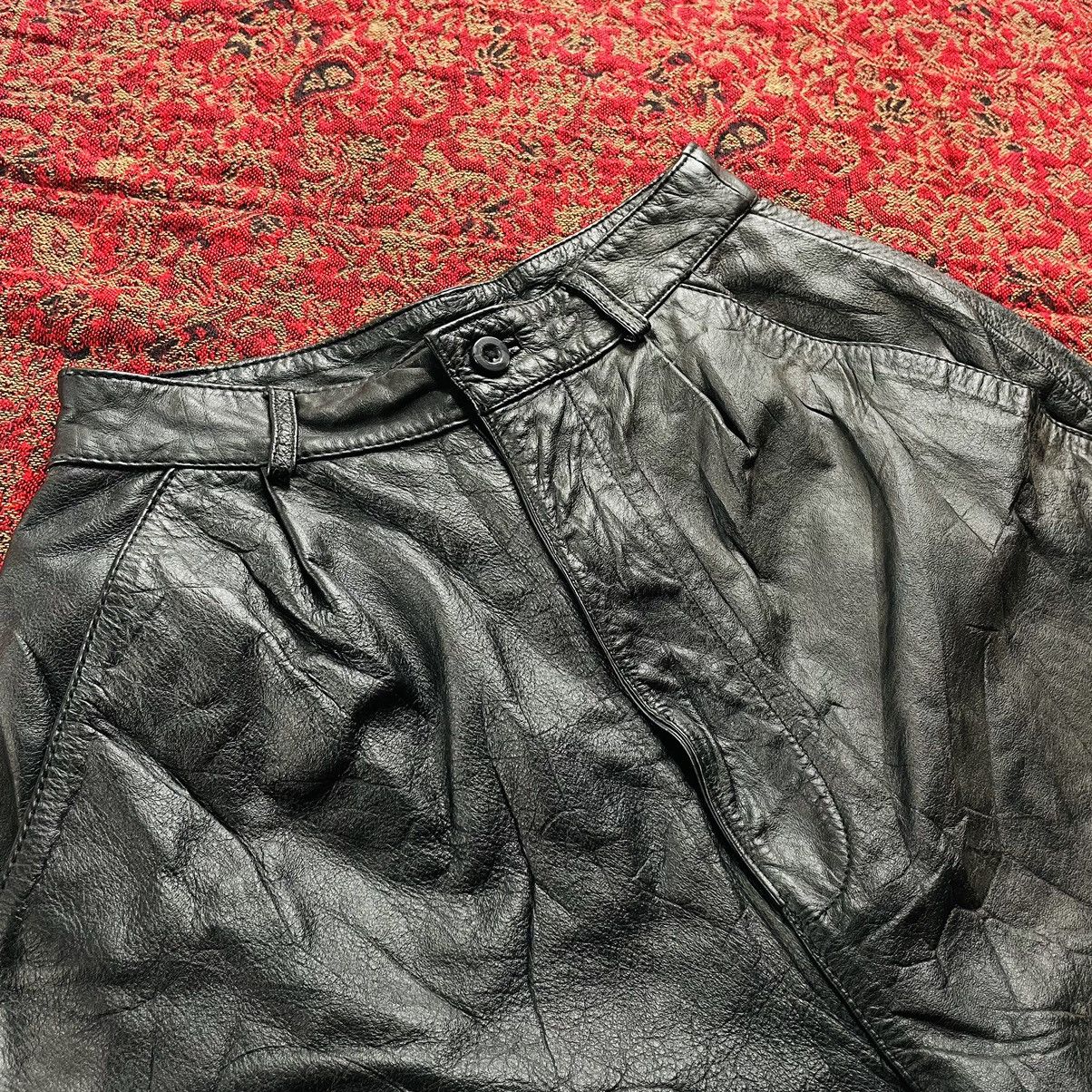 Japanese Brand × Vintage Vintage Japanese Leather Short Size 25" / US 0 / IT 36 - 4 Thumbnail