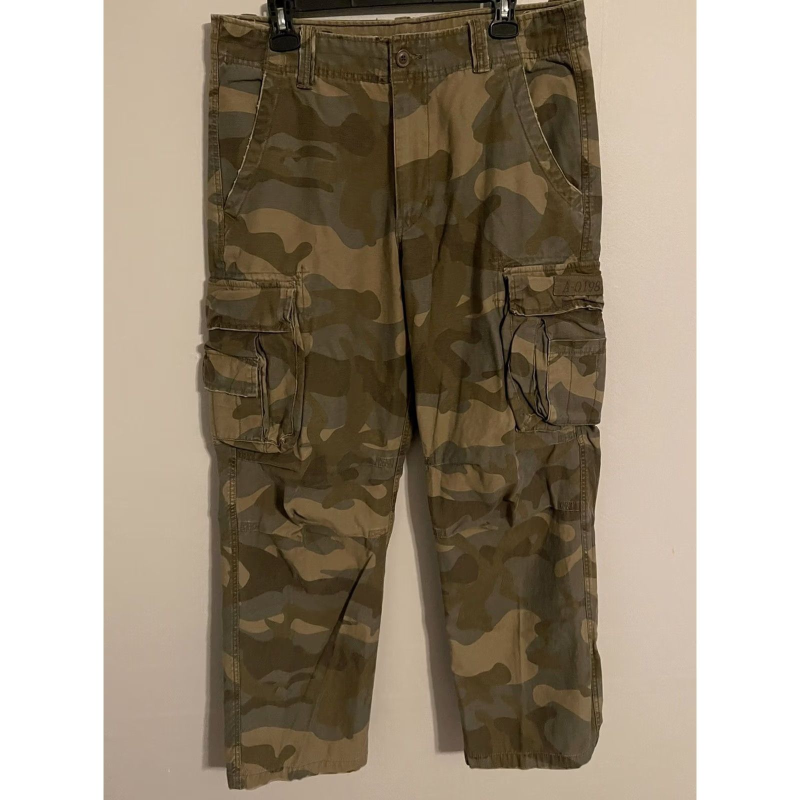 Aeropostale VINTAGE Aeropostale Pants Army Military Camo Cargo Utility Men's 34x32 Y2K Size US 34 / EU 50 - 2 Thumbnail
