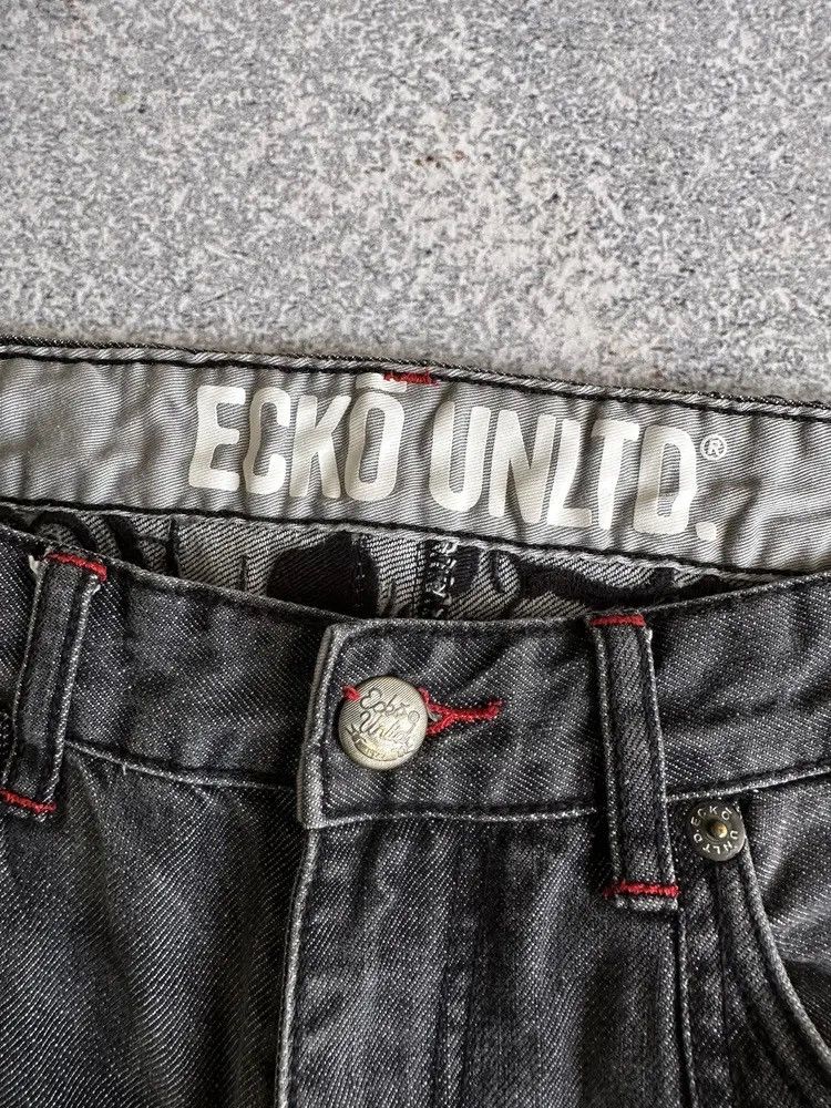 Ecko Unltd. Vintage ECKo Unltd Skull Embroidered Jeans Size US 34 / EU 50 - 8 Thumbnail