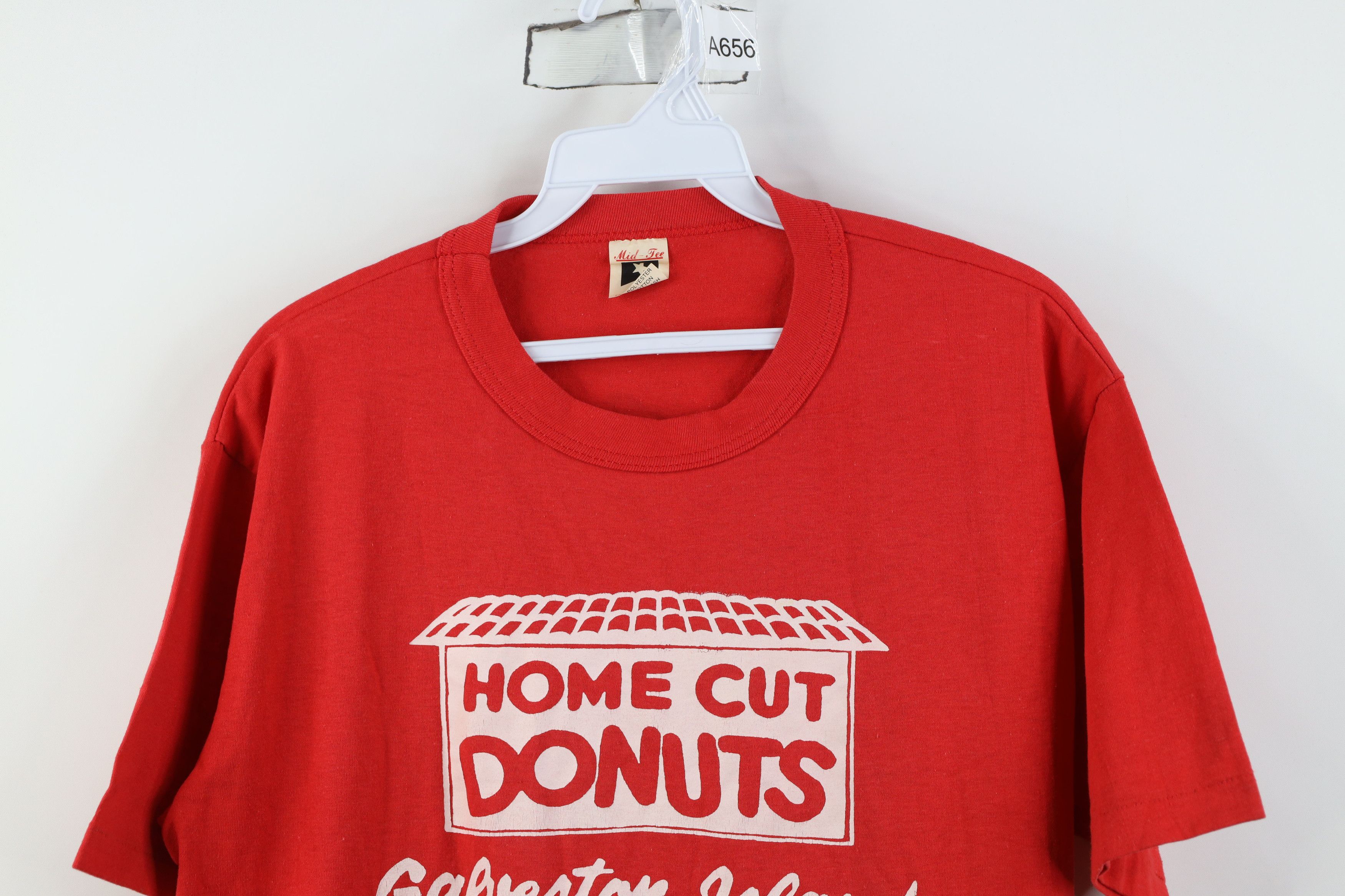 Vintage Vintage 70s 80s Home Cut Donuts Galveston Island T-Shirt USA Size L / US 10 / IT 46 - 2 Thumbnail