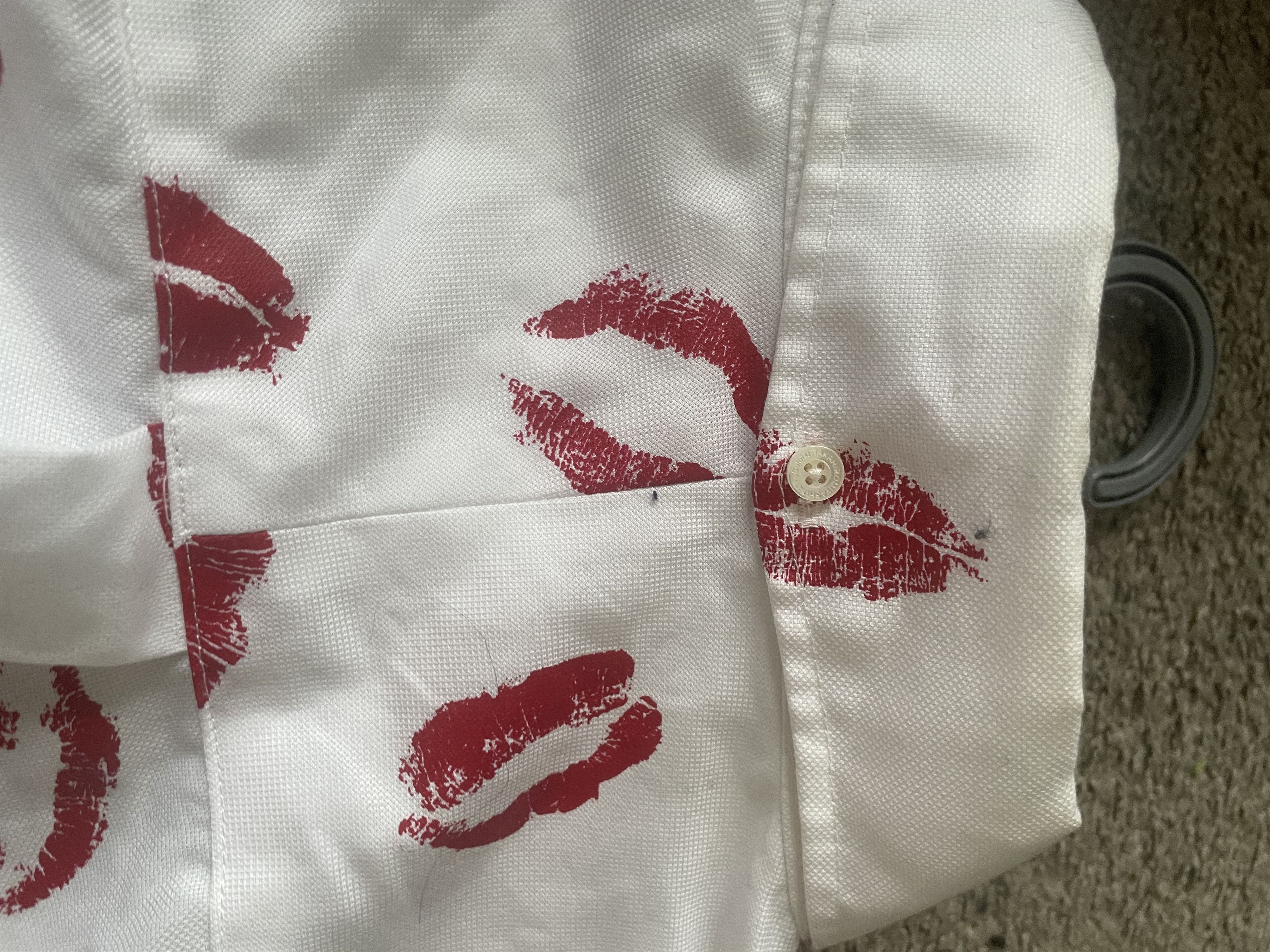 Takahiromiyashita The Soloist. TAKAHIROMIYASHITA TheSoloist Lips-Print Shirt Size US M / EU 48-50 / 2 - 7 Thumbnail