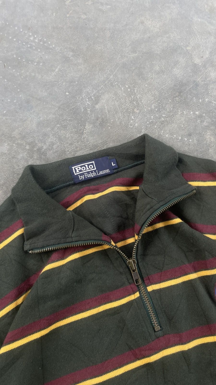 Polo Ralph Lauren Y2K Polo Raplh Lauren Stripe Halfzipper Size US M / EU 48-50 / 2 - 3 Thumbnail
