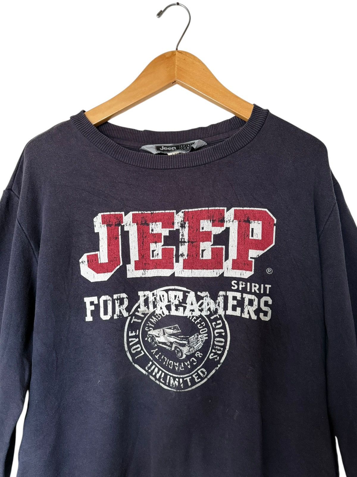 Jeep Vintage Jeep Crewneck Big Logo Sweatshirt Size US XL / EU 56 / 4 - 4 Thumbnail